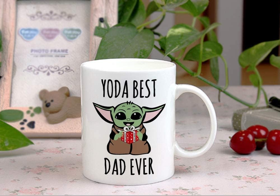 Dad Mug for New Fathers, Men Birthday Present or Yoda Fan, Coffee Mug Fathers Day Valentines Day Birthday Gifts for Father Dad, Funny Gifts for Men Grandpa Uncle image number 1