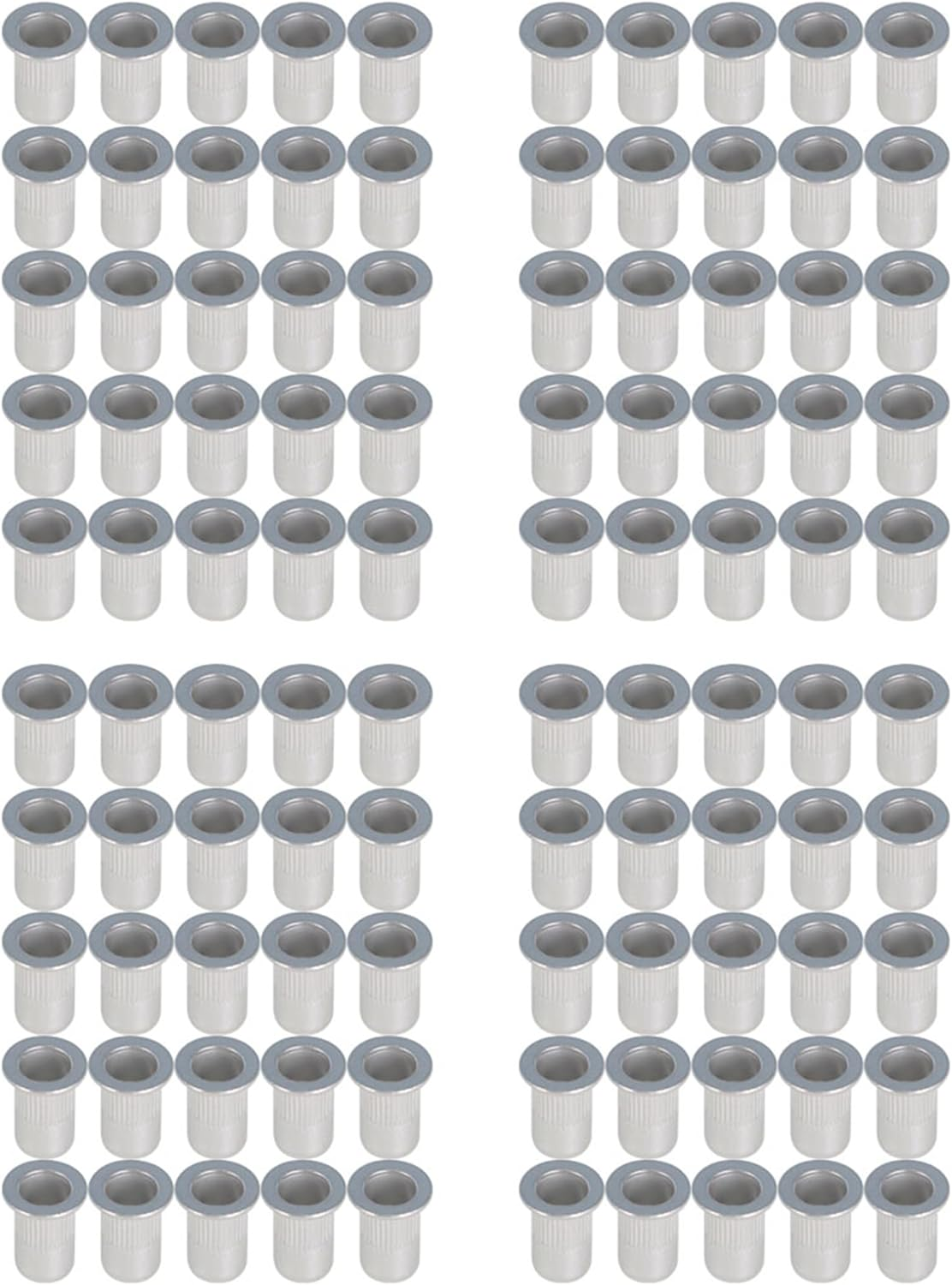 100Pcs M6 Rivet Nuts Blind Nut Nutsert Rivnut Aluminium image number 5