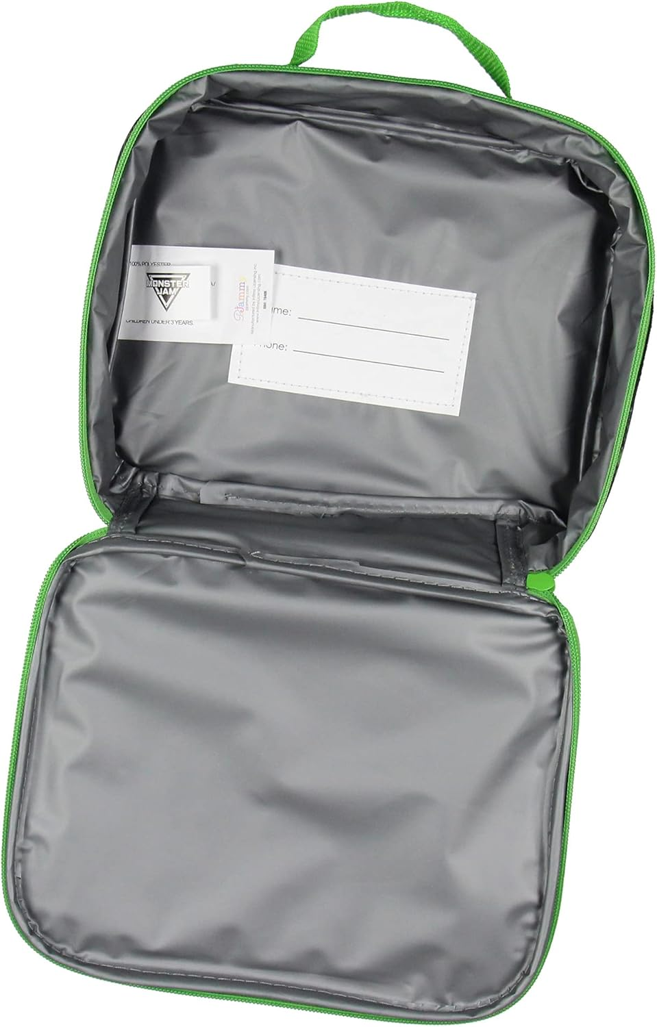 Monster Jam Grave Digger Truck 5 PC Backpack Lunchbox Icepack Water Bottle Keychain, Multicolored, One Size - Avatar 5Pc image number 5