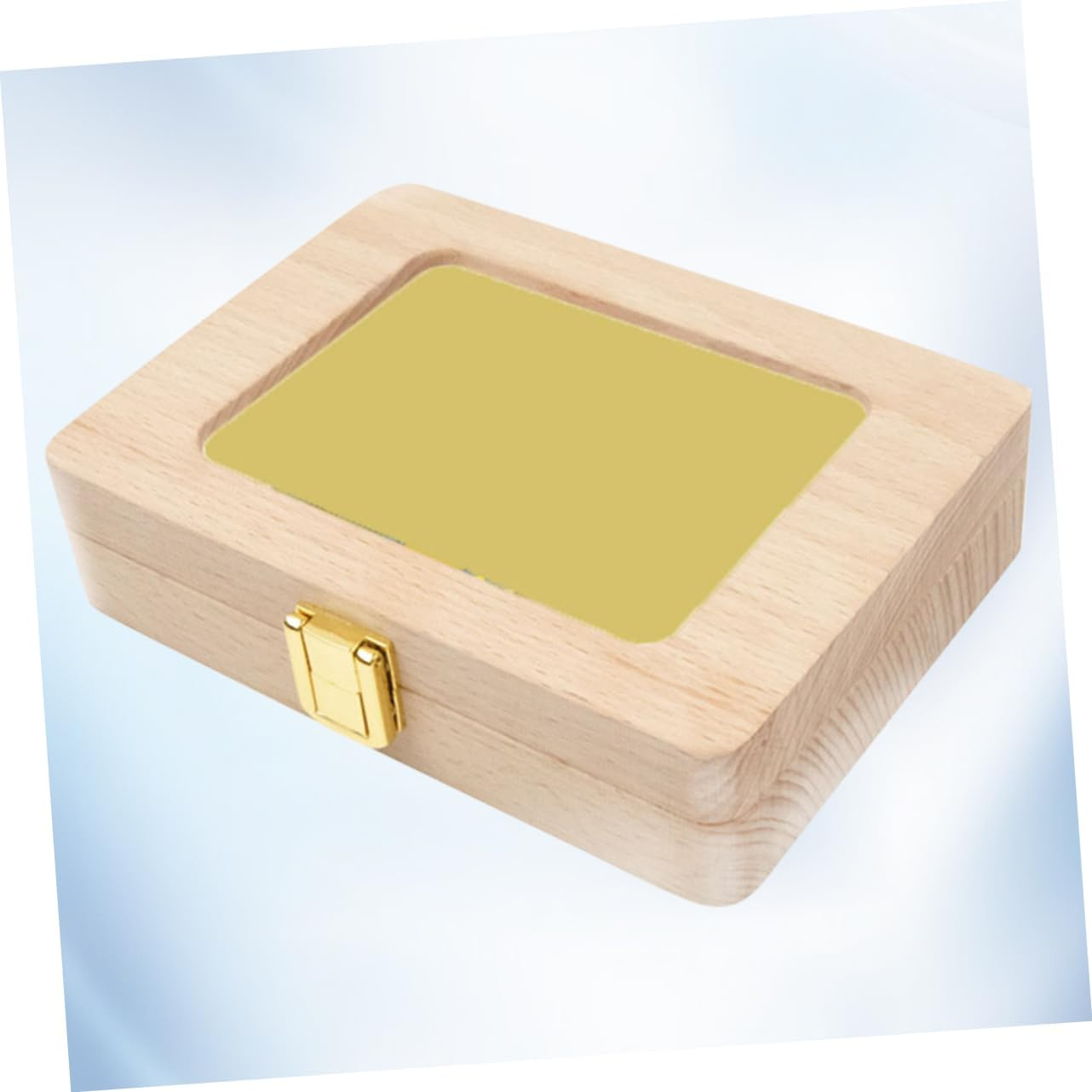 Teeth Keepsake Box Wooden Frame Storage Container for Teeth Souvenirs with Japanese Stickers for Boys