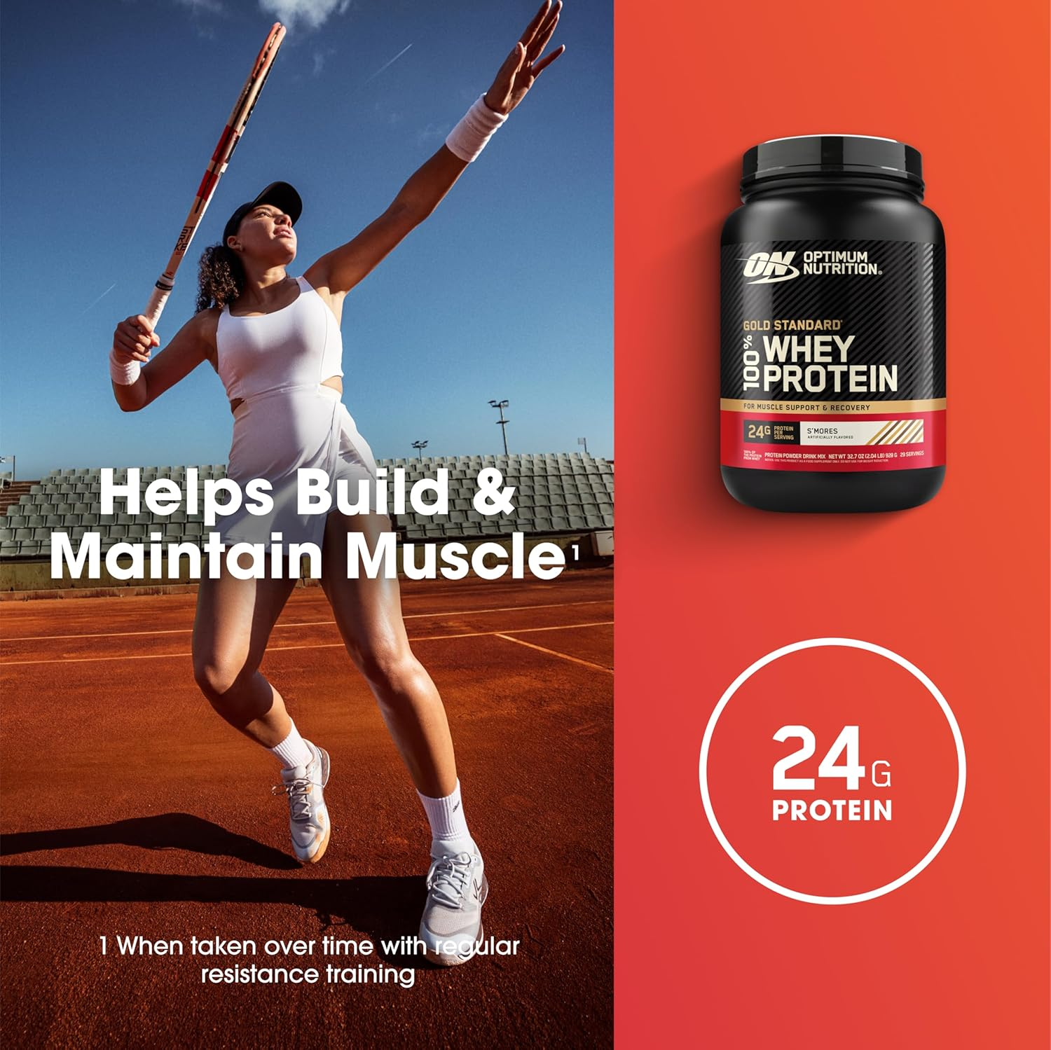 OPTIMUM NUTRITION Gold Standard 100% Whey Protein Powder, S'Mores, 929G image number 3