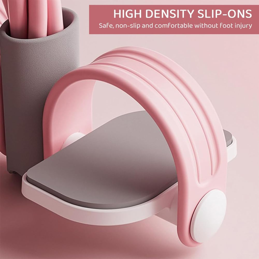 6-Tube Pedal Resistance Band &ndash; Multifunctional Foot Pedal Puller for Full-Body Workout, Elastic Tension Rope for Yoga, Pilates, Home Gym Exercise, Abdomen Waist Leg Arm Training