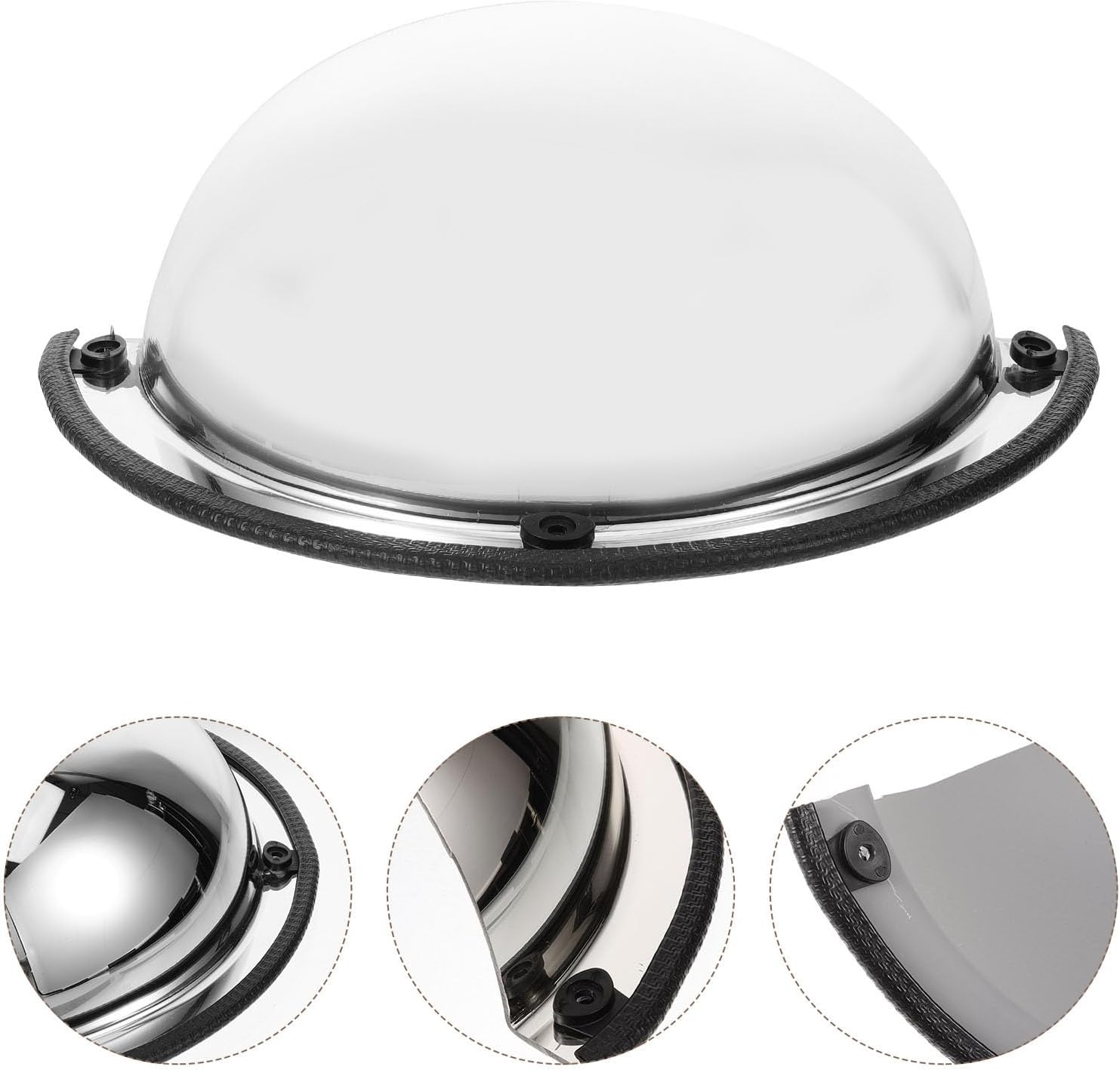 ULTECHNOVO 12 Inch Convex Security Corner Mirror Blind Spot for Wall 180 Degree Safety Driveway Mirror Durable Acrylic Half Dome Mirror for Traffic Parking Garage image number 2