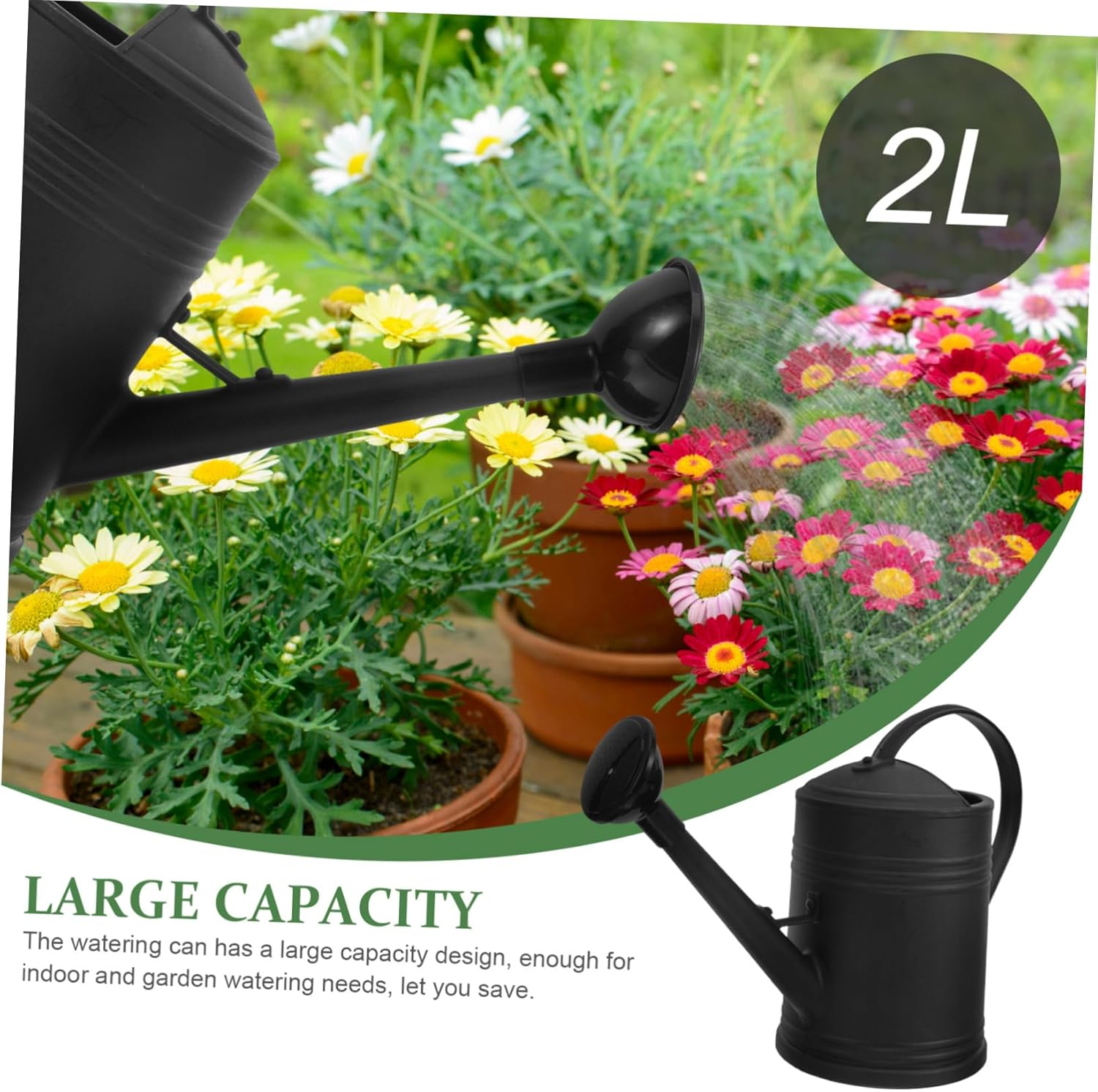 Large Capacity Watering Can for Garden Watering Convenient Indoor Plant Care Plastic Sprinkling Can for Flower Garden