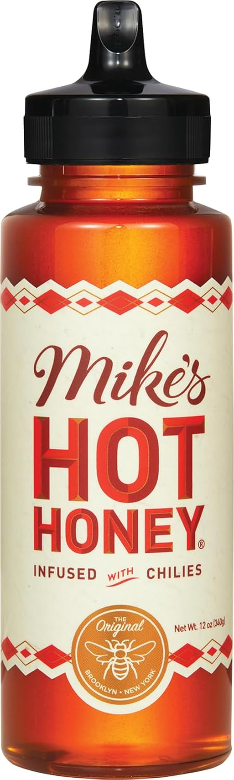 Mike&rsquo;S Hot Honey, 12 Oz Squeeze Bottle (1 Pack), Honey with a Kick, Sweetness & Heat, 100% Pure Honey, Gluten-Free & Paleo