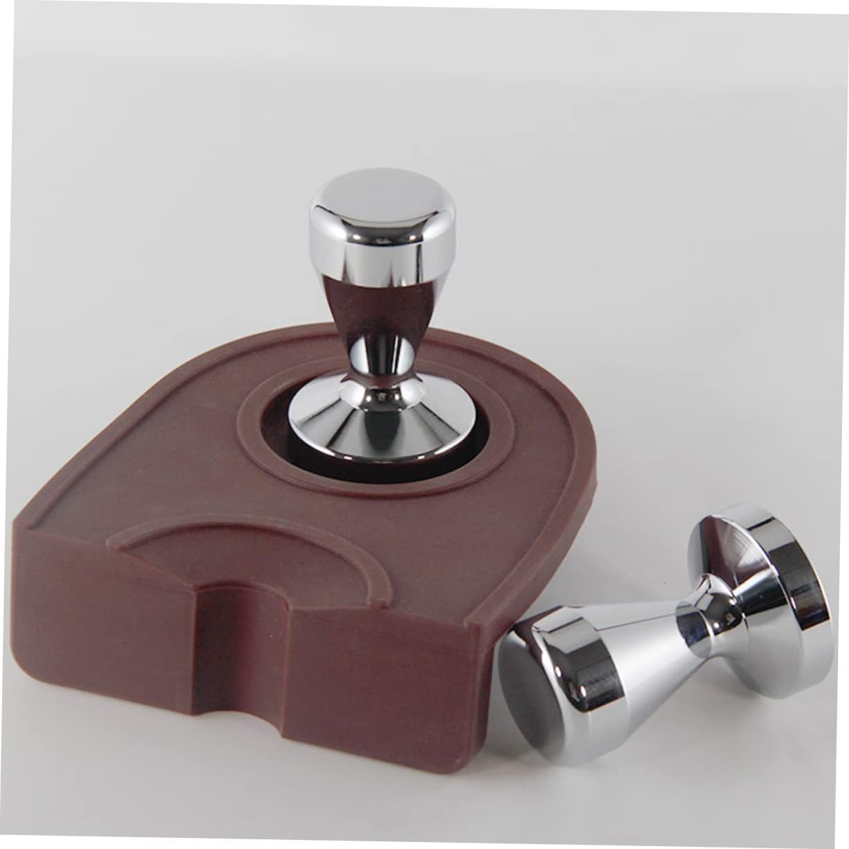 Iplusmile Stainless Steel Coffee Tamper Flat Base Espresso Machine Pressing Tool for Coffee Bar Tamping Station image number 2