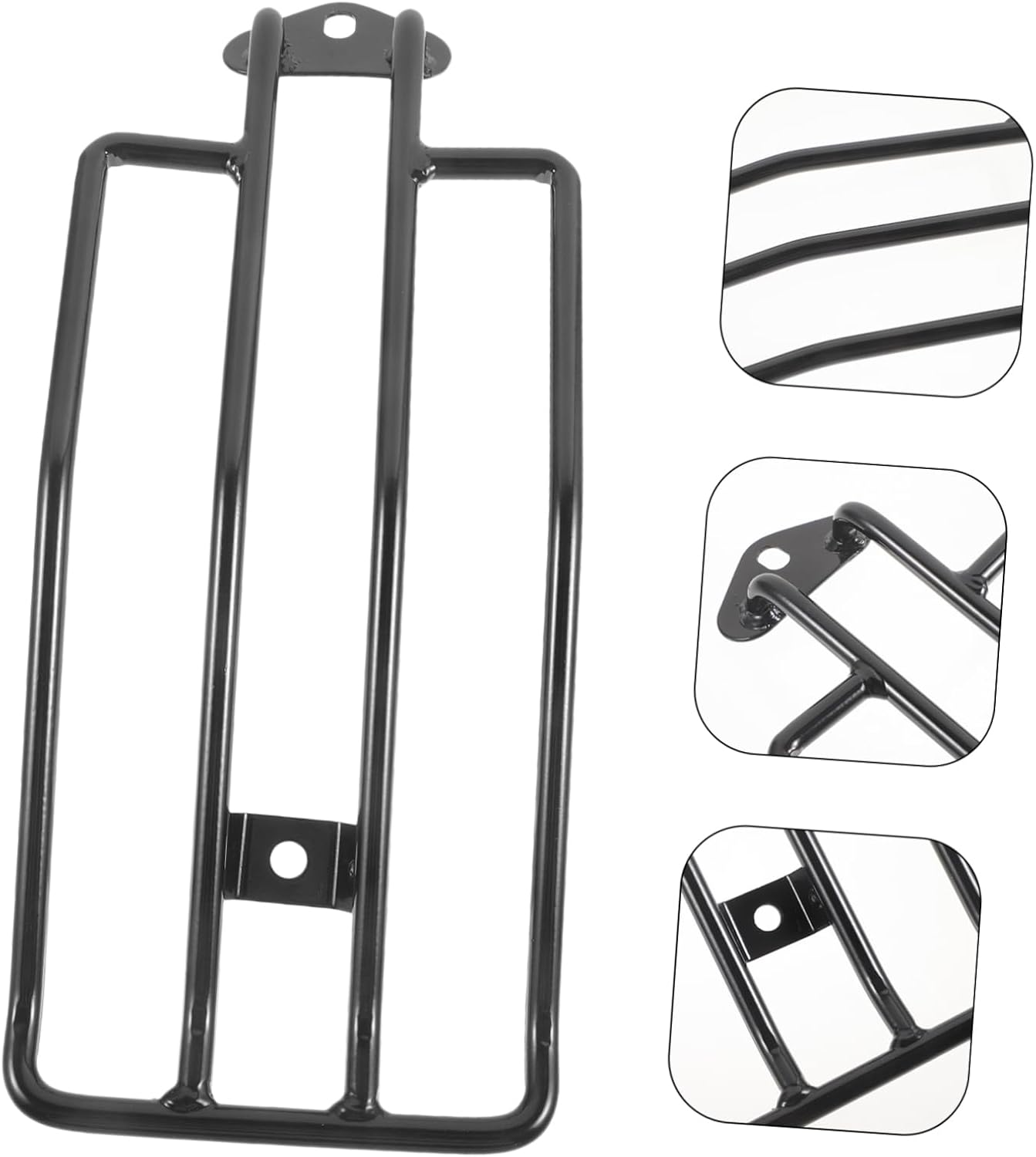 Anneome Metal Motorcycle Luggage Rack for Rear Seat Sturdy Luggage Rack Mount for Long Trips and Motorcycle Accessories image number 4