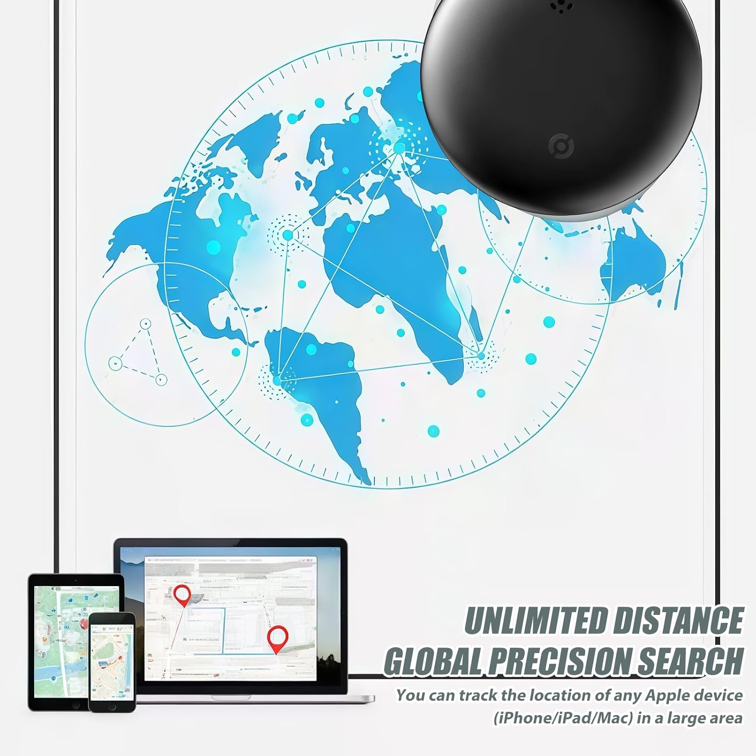 WIYETY Compatible Pet Tracker for Find My Monthly Fees, Waterproof Design with IP67 Protection for Dogs & Cats - Perfect Outdoor Safety Companion image number 2