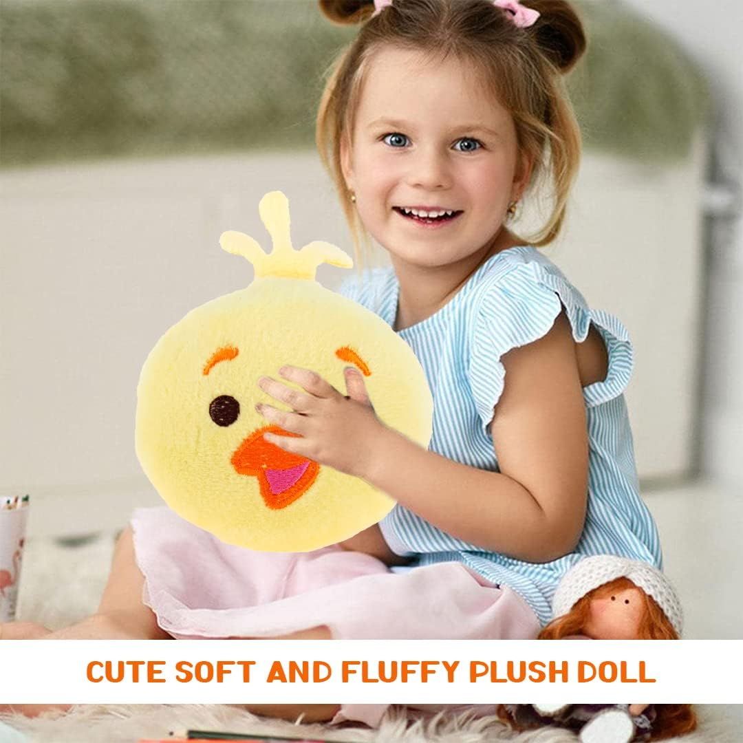 [4PCE] Easter Plush Chicken, 8Cm X 10Cm (Yellow), Stuffed Animal Toys, Cute Chicken, Soft Animal Easter Toy for Kids, Plush Decoration, image number 3