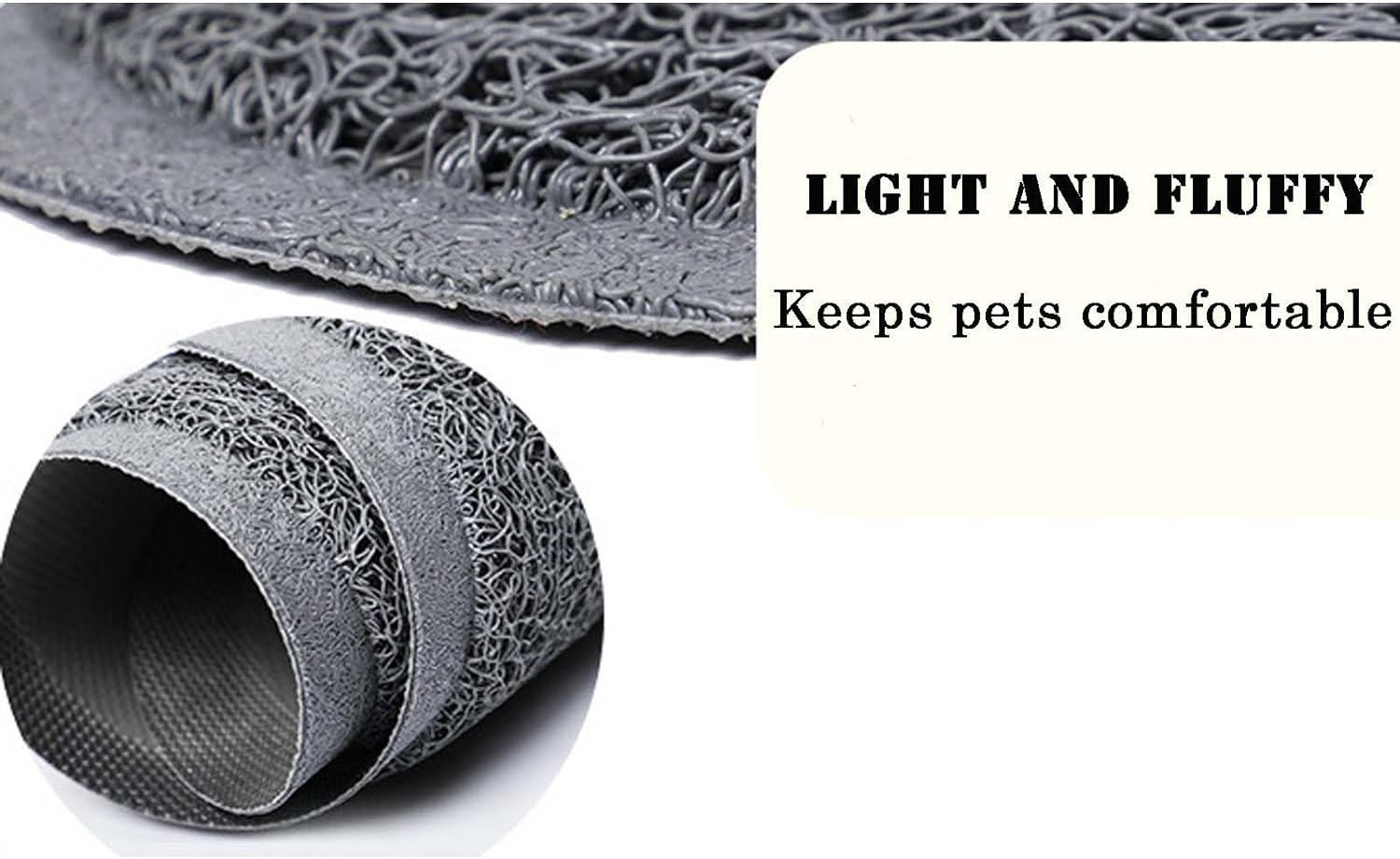 Cat Litter Mat,Large Non-Slip Kitty Litter Mat,23''&times;17''Litter Mat for Litter Box,Cat'S Paw Shape Cat Litter Mat Litter Trapping Mat,Traps Litter from Litter Box Easy to Clean image number 4