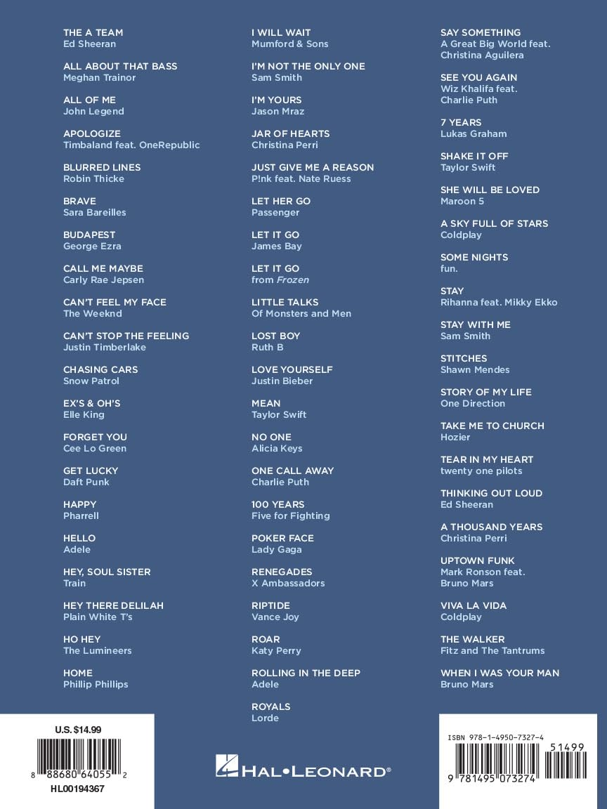 Hal Leonard Hit Songs Super Easy Song Book image number 3