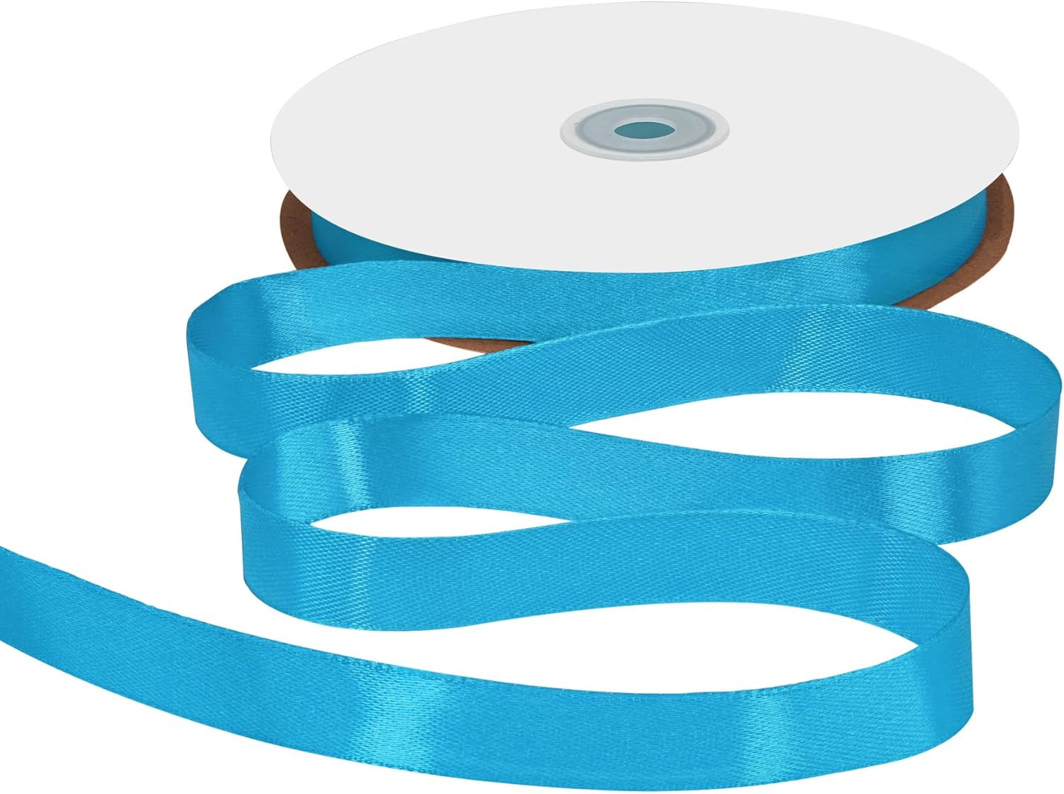 Gliberli Turquoise Satin Ribbon 5/8 Inch X 100 Yards Fabric Large Ribbons for Gift Wrapping Bows Bouquet Sewing Craft Home Decor Hair Floral