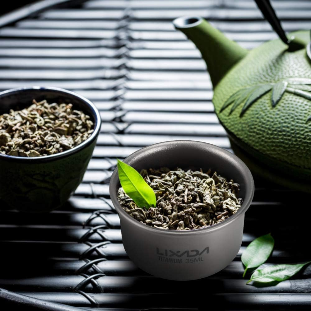 35Ml Mini Titanium Tea Cup Home Office Outdoor Camping Hiking Coffee Tea Cup Mug 8G image number 5