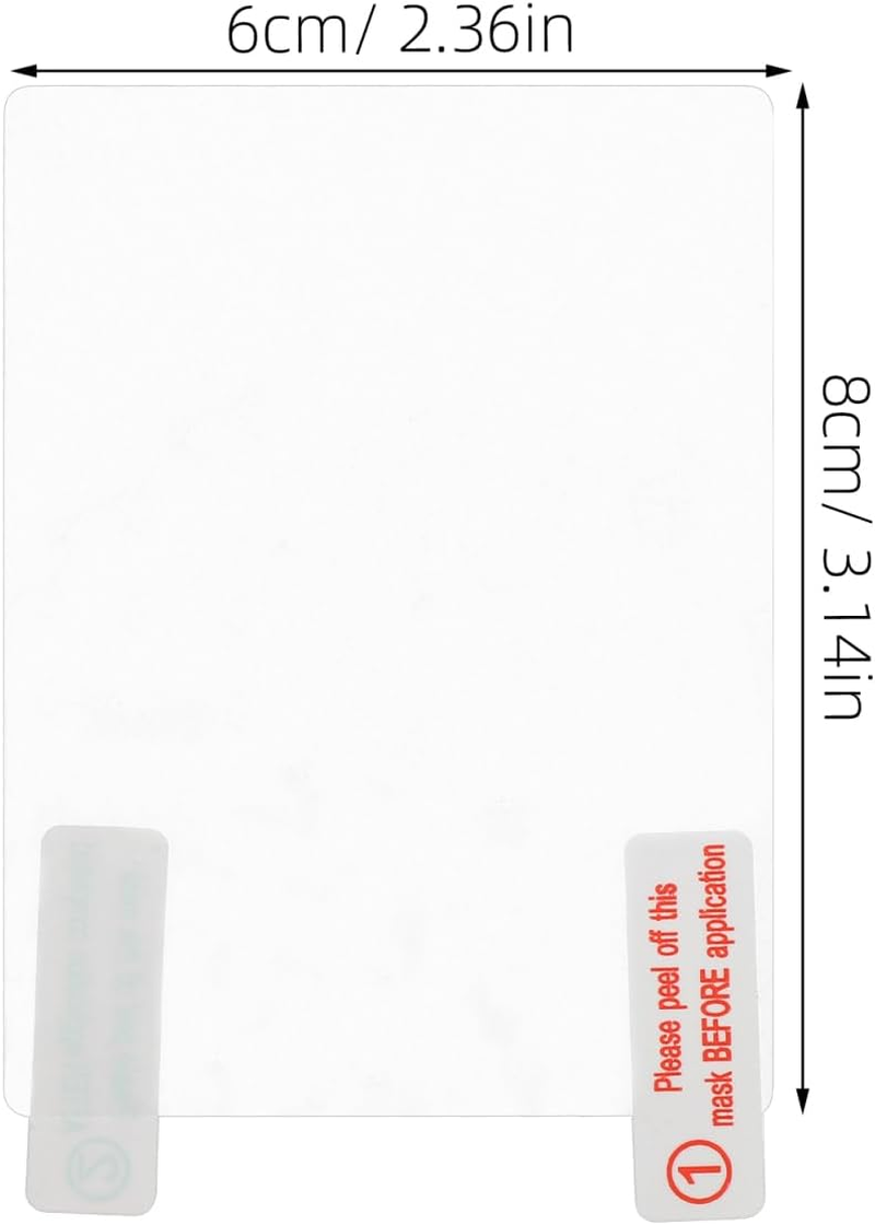 SOLUSTRE 10Pcs High-Temperature Resistant Electrostatic Stickers for Car Windshield Clear Adhesive Film for Automotive Dashcam Use Thickened Design for Strong Adhesion and High Definition Clarity image number 6