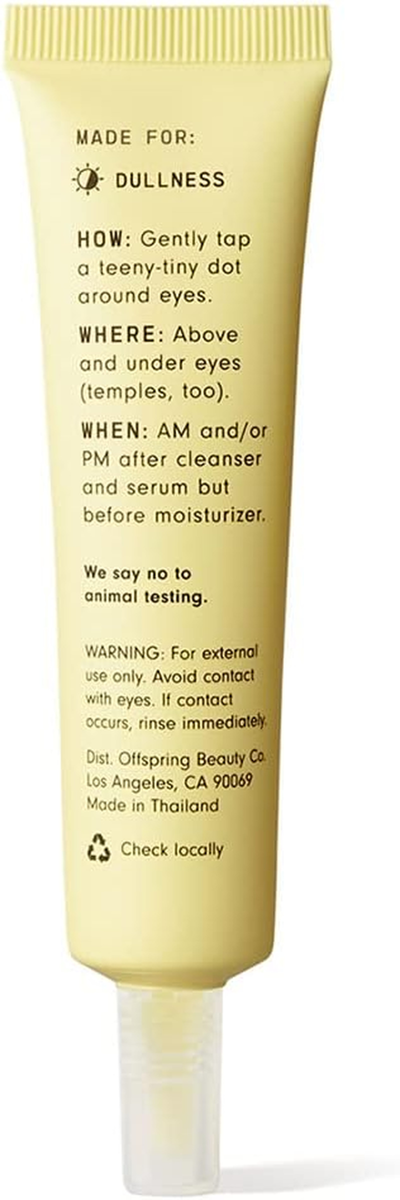 Versed Vacation Eyes Brightening Eye Gel - Lightweight Cooling Gel for Puffy Eyes with Vitamin C, Ginseng Root Extract and Niacinamide - Help Reduce Under-Eye Darkness - Vegan (0.5 Fl Oz) image number 4