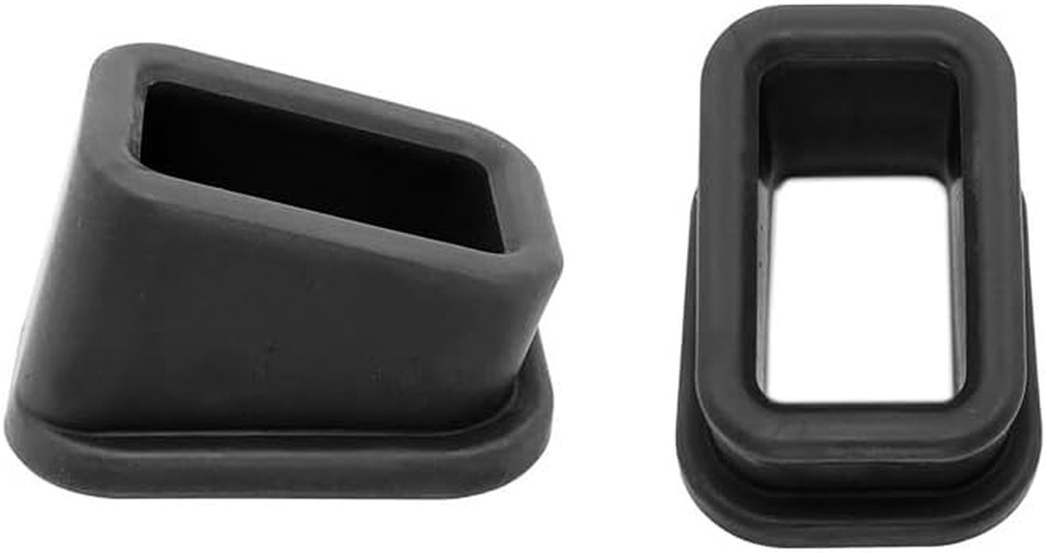 2 PCS Car Seat Belt Buckle Holder, Silicone Auto Seatbelt Buckle Booster, Easy Access Seat Belt Buckle Guard Cover for Kids, Universal Safety Seat Accessories for Most Cars (Black, One Size)