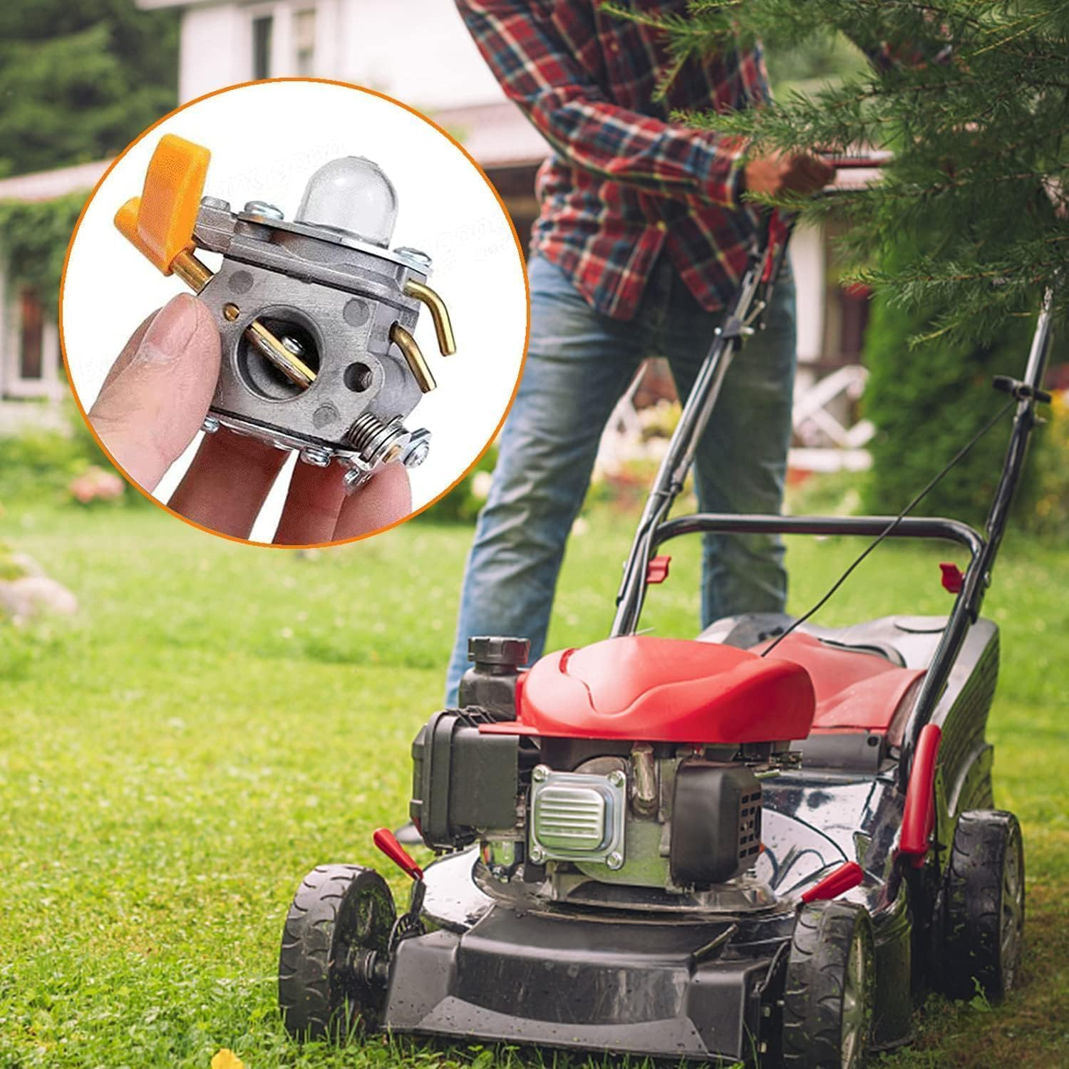 Xinghonyac 20 Pcs Primer Bulbs, Fuel Primer Bulb Pump 19Mm & 22Mm Transparent Carburetor Oil Cup, Replacement Primer Bulbs for Chainsaws, Trimmer, Blowers Cutter Lawn Mower image number 2