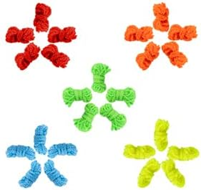 Yoyo Strings Professional 100% Polyester - Fits for Responsive and Non Responsive Yoyos -Yoyo Strings Pack of 50 (Red, Orange, Yellow, Blue, Green) (50Pcs) image number 2