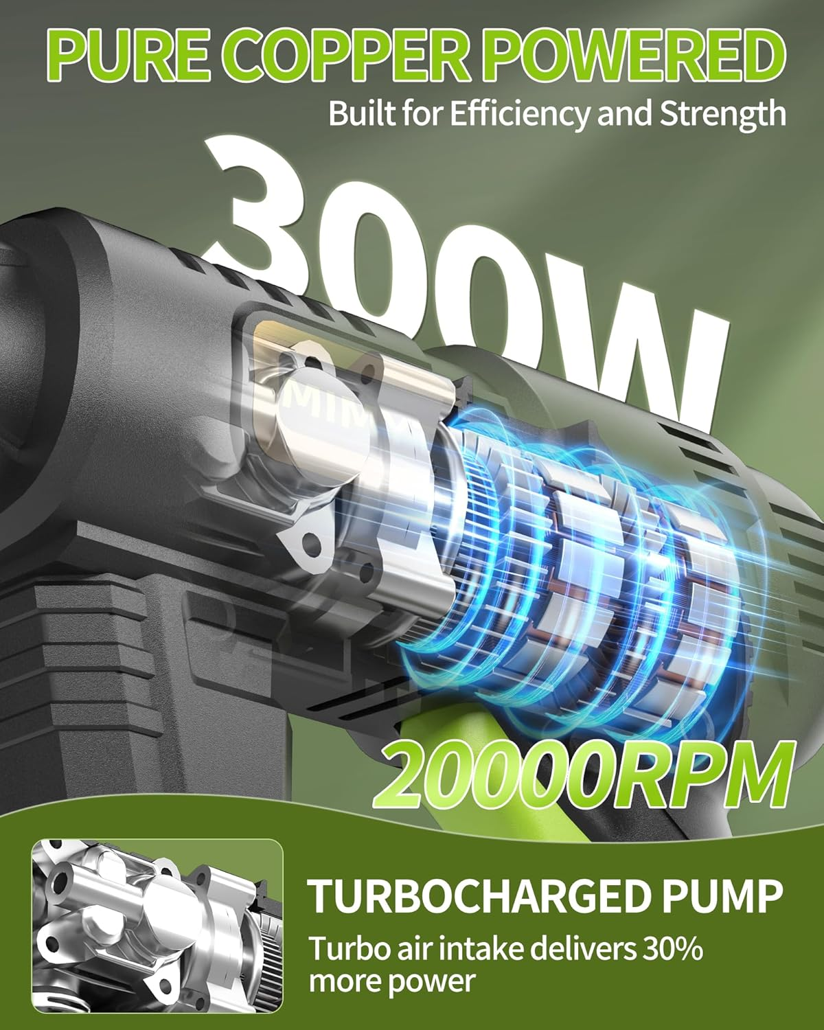 Cordless Pressure Washer; 990PSI Cordless Power Washer with Brushless Motor, 4.0Ah Battery&Charger, 6-In-1 Nozzle, 3 Power Level Touch Screen; Powerwasher for Cars/Yard image number 6