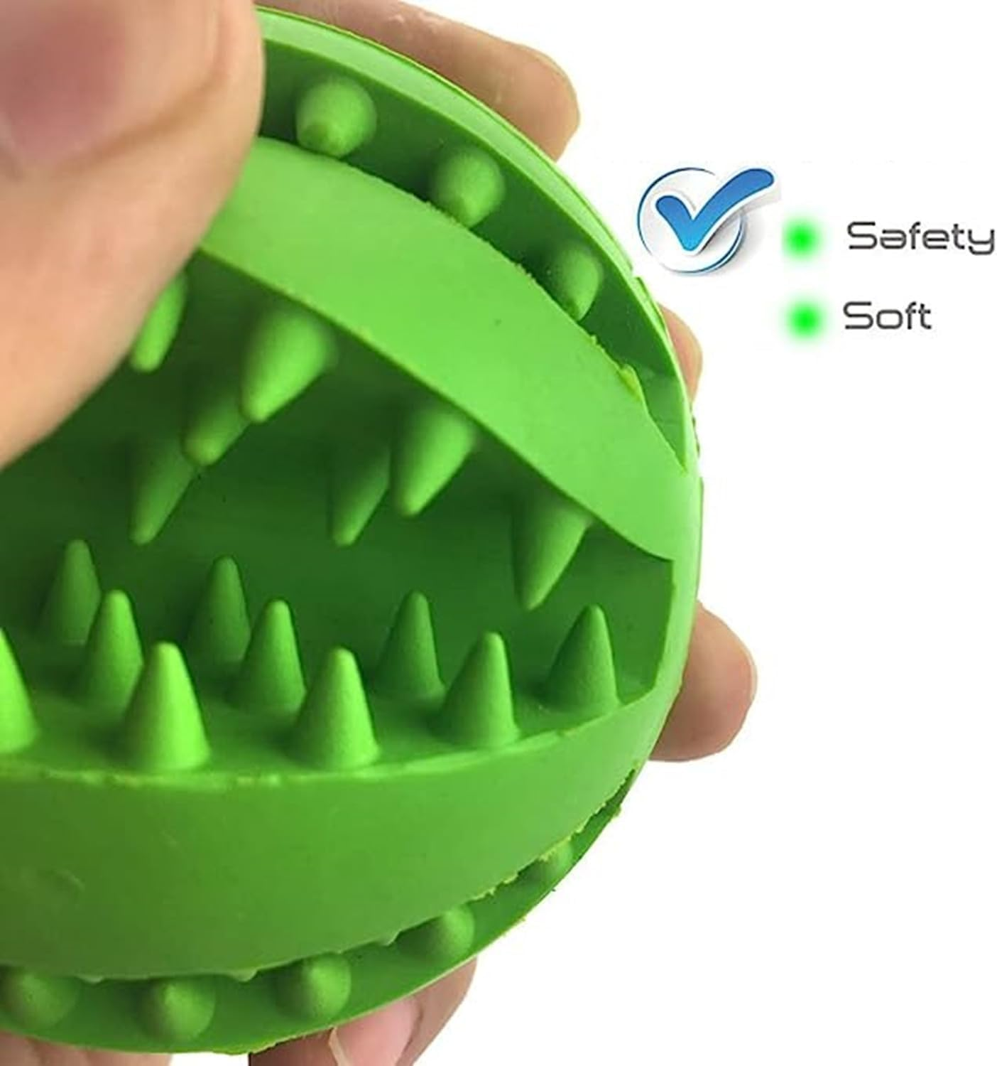 3 Pieces Dog Toys for Boredom Interactive 5Cm Treat Dispenser,Teeth Cleaning Chew Toy Exercise Game IQ Training Ball, Nontoxic and Durable Dog Products for Indoor Puppy Cat (Red, Blue, Green) image number 4