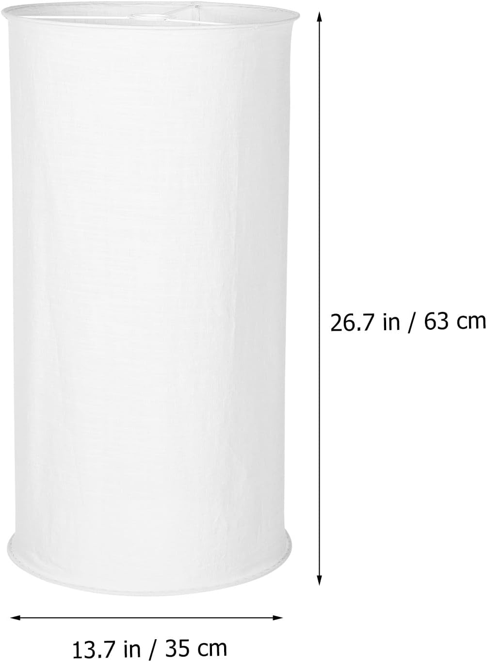 GALPADA White 35Cm Fabric Folding Pendant Lamp Shade E27 Hanging Lampshade for Table and Lamps in Modern Home Lighting image number 4