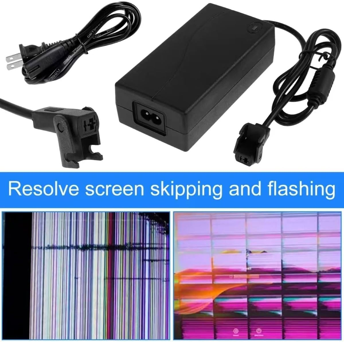 29V 2A Universal Power Recliner Power Supply, AC/DC Adapter 100-240V with Power Cord, 2-Pin 29V 2A Adapter AC/DC Switching Power Supply Universal Adapter for Okin/Electric Recliner/Couch/Lift image number 3