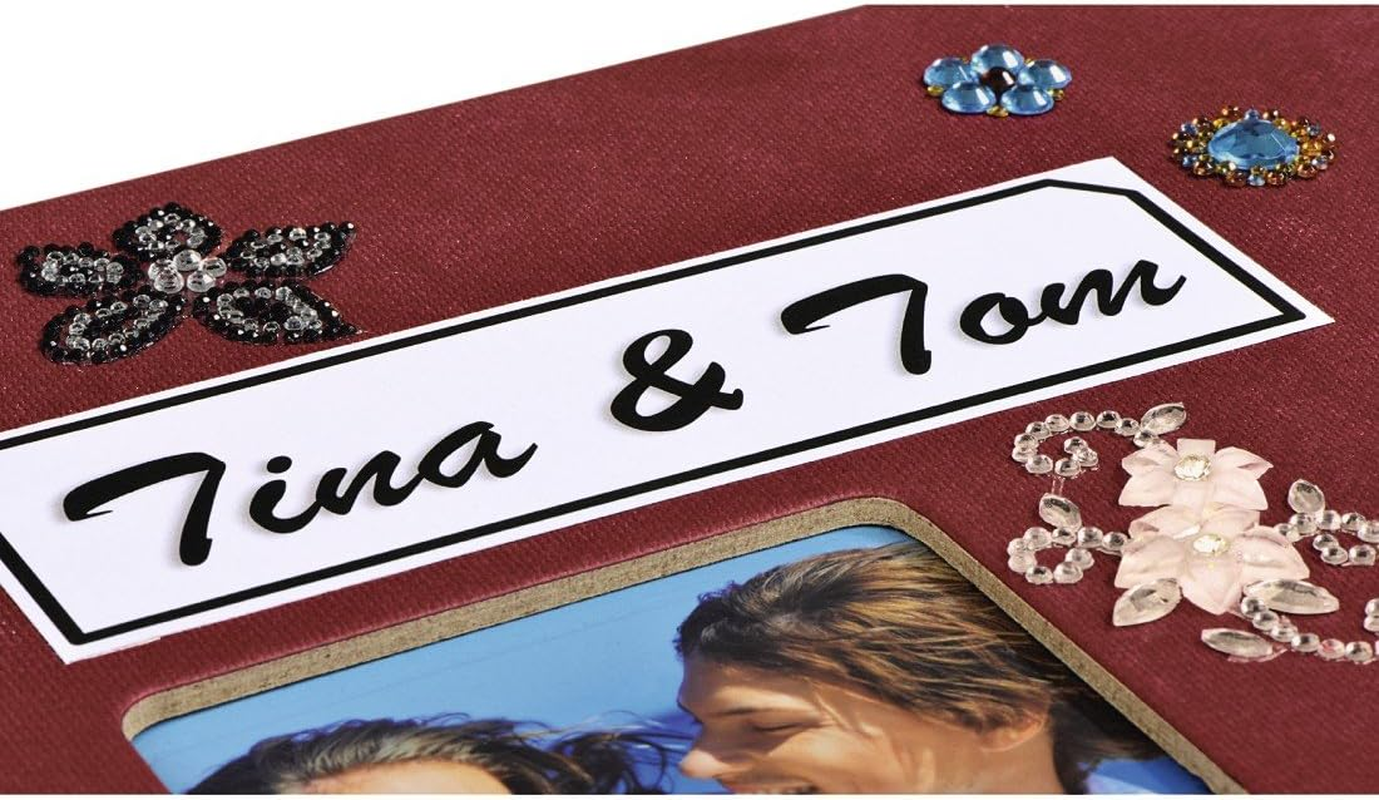 Hama Jumbo Album Fine Art, 30 X 30 Cm, 100 White Pages, Burgundy, Paper