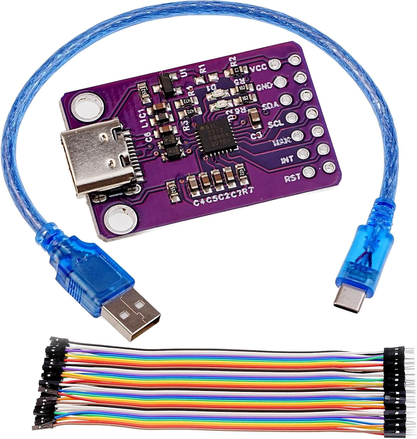 A-DIGISHUO CP2112 Adapter Type-C USB to Smbus I2C Communication with Wires (Type-C USB to Smbus) image number 1