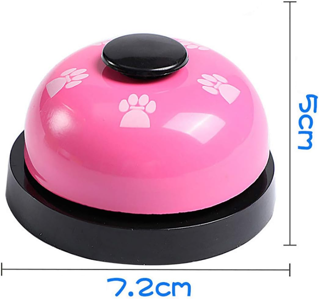 Pink Pet Training Bell, 1Pcs Dog Doorbell Dog Potty Toilet Training Bell Interaction Bell for Housing and Outdoor Training Dog Interactive Toys Eating Communication Bell - Pink image number 5