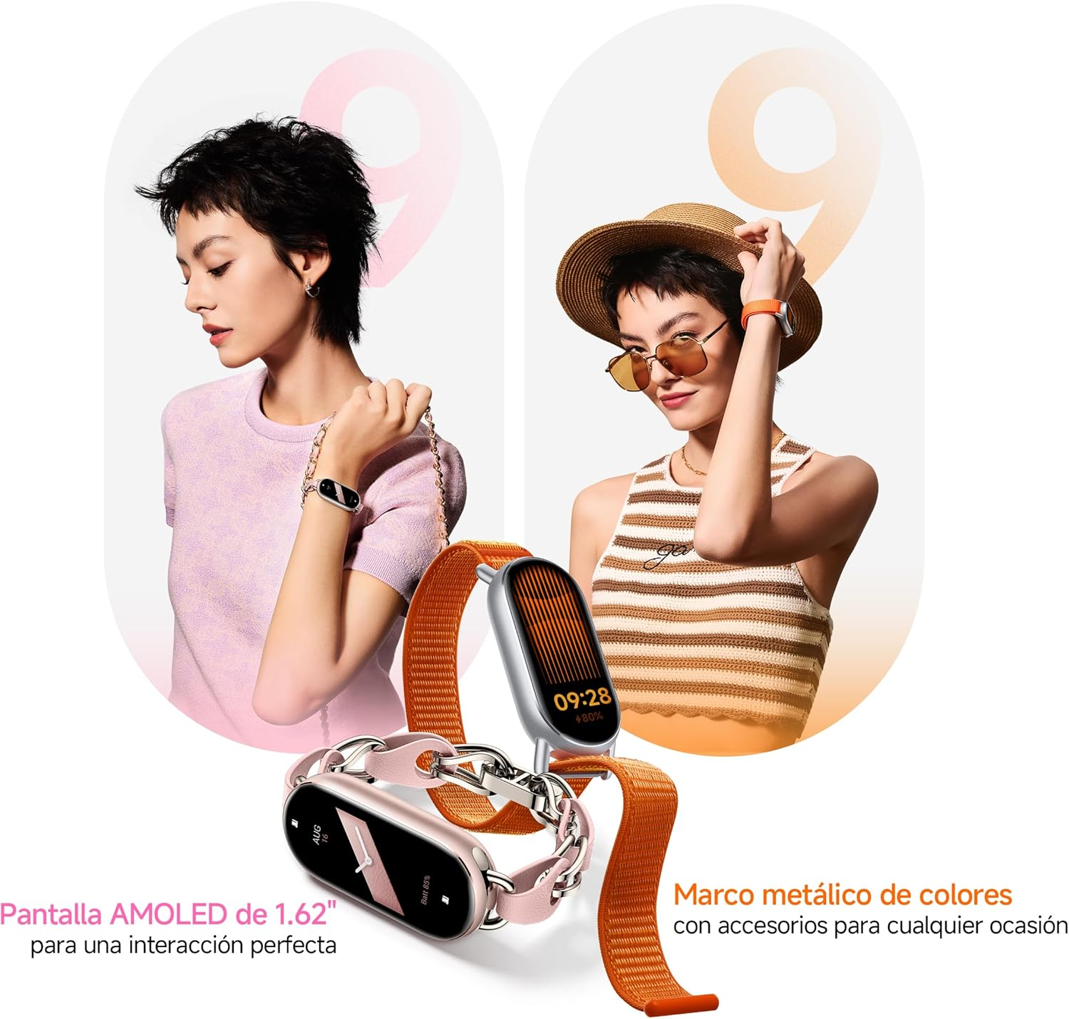 Xiaomi Smart Band 9 Global Version (2024) 1.62" Amoled Display | 233 Mah Battery | up to 21 Days of Battery Life | over 150 Workout Modes | BT 5.4 | 50M Water Resistant - Midnight Black - Black image number 6