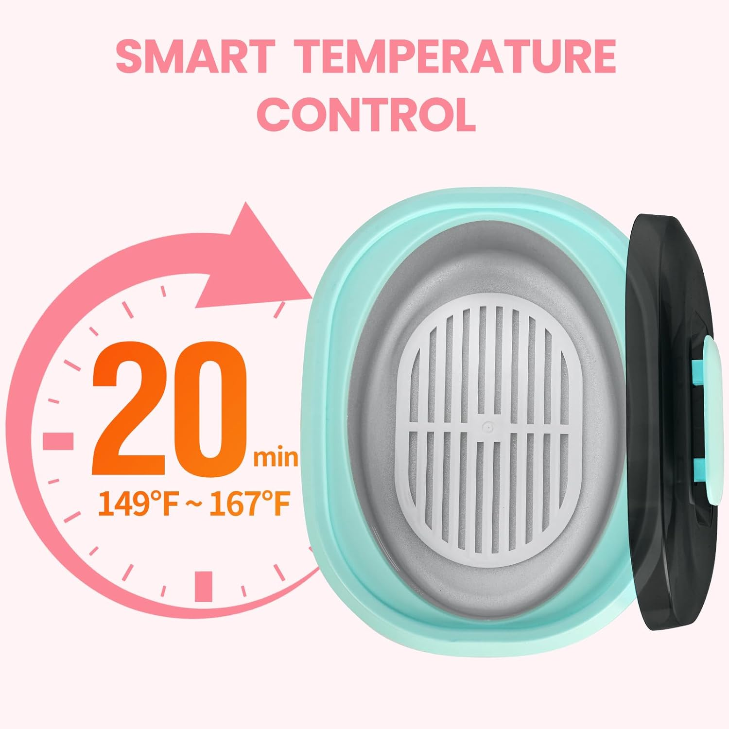 Paraffin Wax Machine for Hand and Feet - 3500Ml Hot Wax Hand Wax Machine with 6 Pcs Paraffin Bath Wax, Foot Wax Paraffin Foot Care Kit, Hand Wax Machine, Moisturizing and Exfoliating-Green AU Plug image number 3