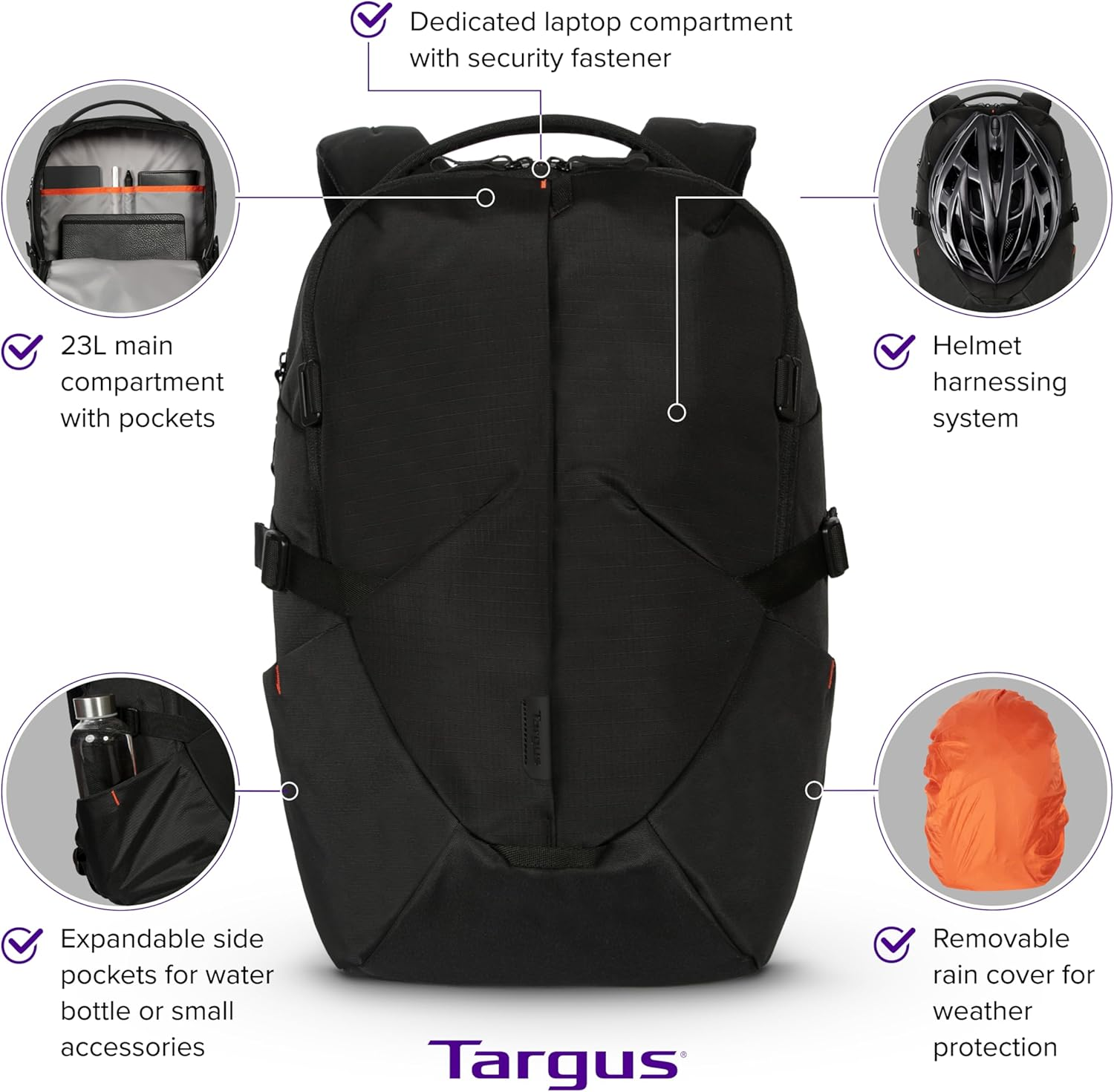 Targus Terra Ecosmart Backpack, 15-16 Inch Size image number 1