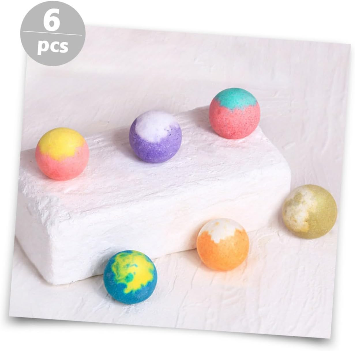 Minkissy 6Pcs Foot Non-Sweat Bathing Balls for Women Bath Salt Balls Foot Soak for Women image number 6