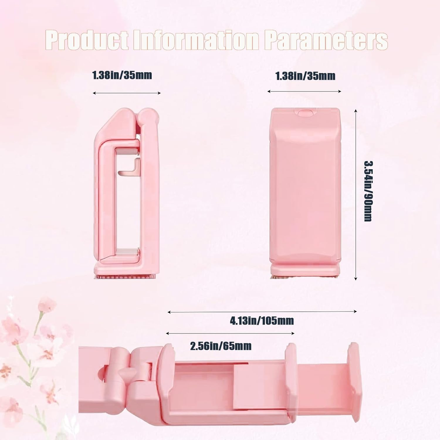 Portable Universal Foldable Phone Mount - 360&deg; Rotatable Airplane & Travel Phone Holder | Hands-Free for Flights, Car, Desk, Shower | Secure Grip for Iphone, Samsung & All Smartphones (5-7") (Black) image number 5