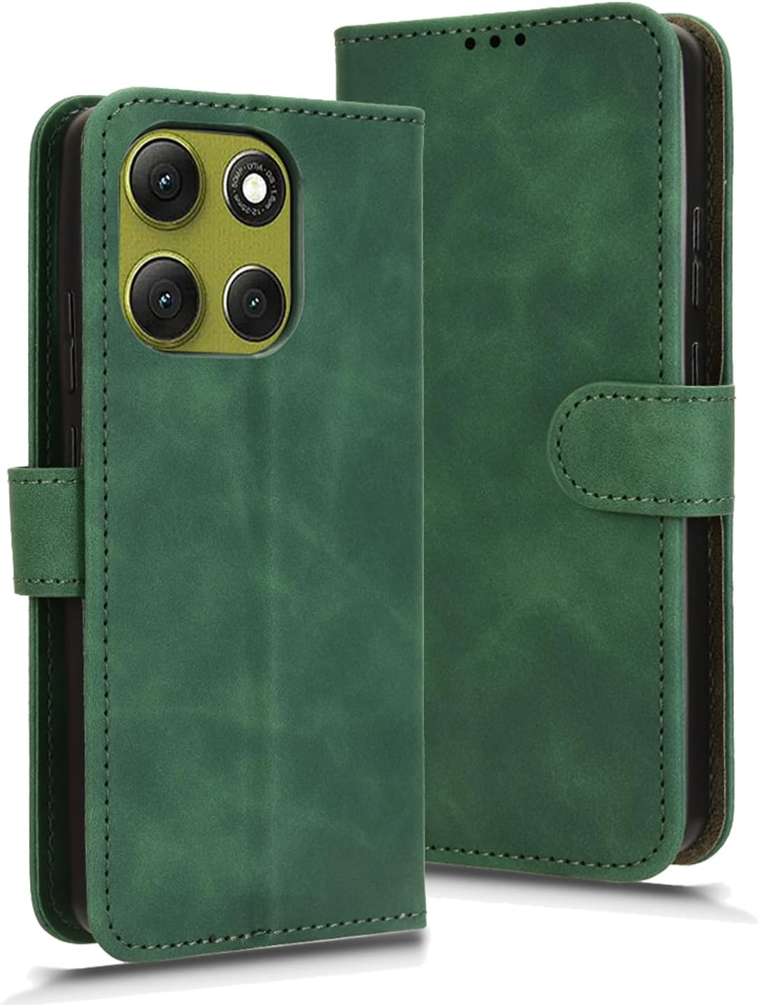 GOGME Case for Motorola Moto G86 Power 5G, Premium PU + TPU Flip Case, Wallet Protective Mobile Phone Case with Stand Function/Card Slots, Black