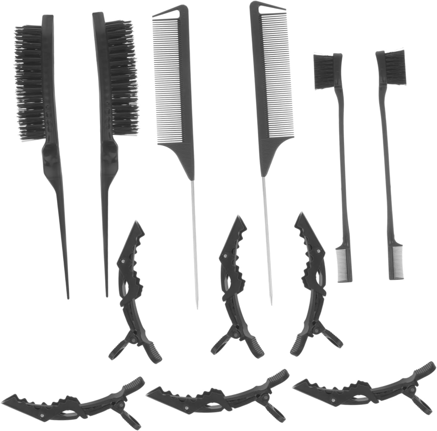CANIGHT Salon Hair Combs Set of 12 Edges Brush and Combs for Women image number 1