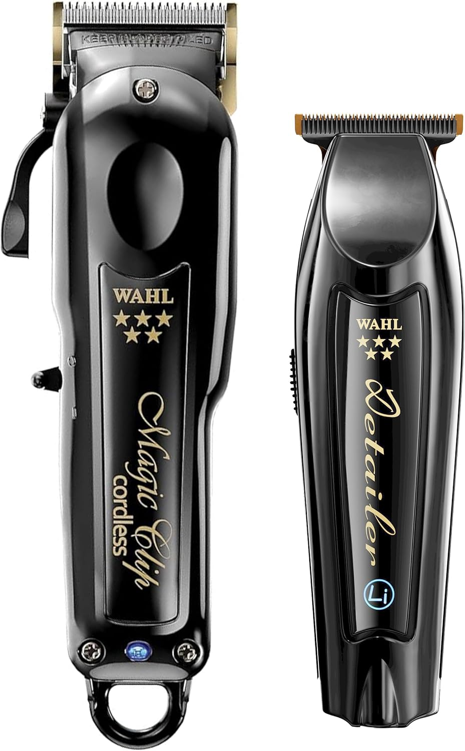Wahl Professional Cordless Barber Combo Includes Magic Clip Blending Clipper and Detailer Li Trimmer 100 Min Runtime