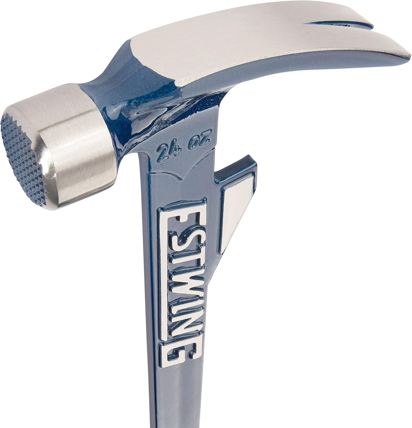Estwing Hammertooth Hammer - 24 Oz Long Handle Straight Rip Claw with Milled Face & Shock Reduction Grip - E6-24TM image number 2