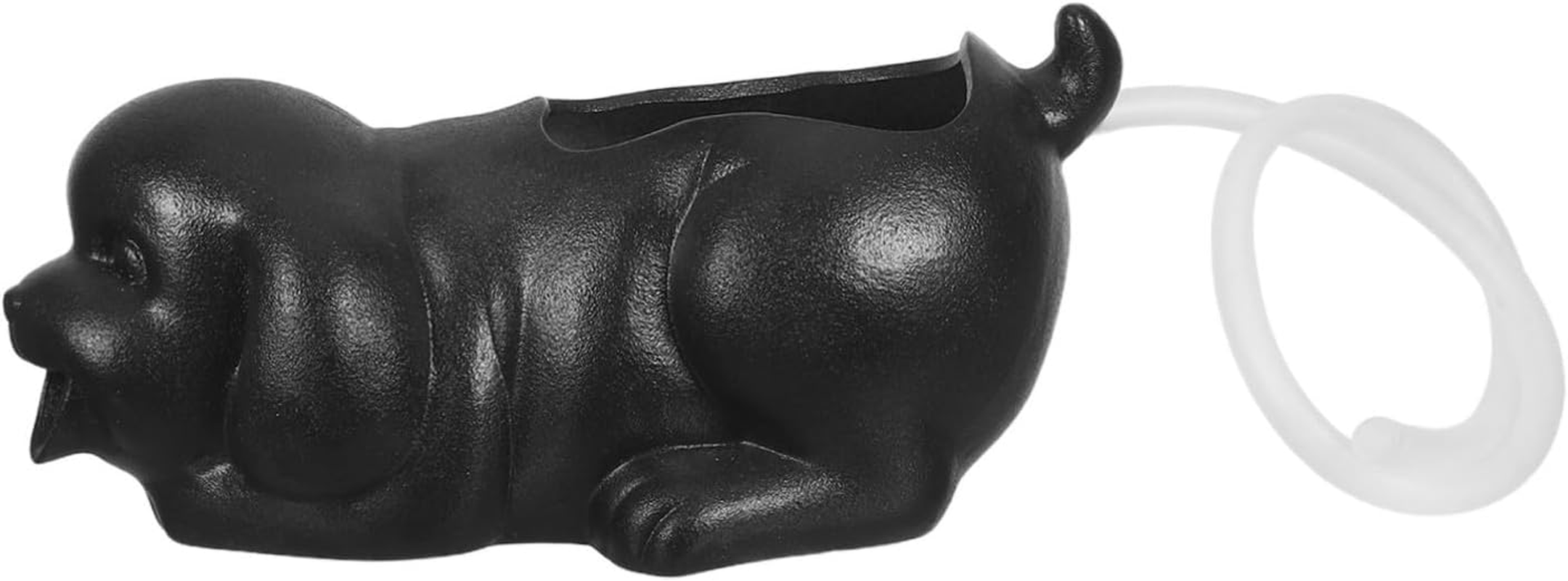 TIDTALEO Ceramic Dog Fountain Spitter Waterfall Jar for Outdoor Garden Decor Interactive Aquarium Fish Tank Accessory Unique Puppy Statue Water Feature