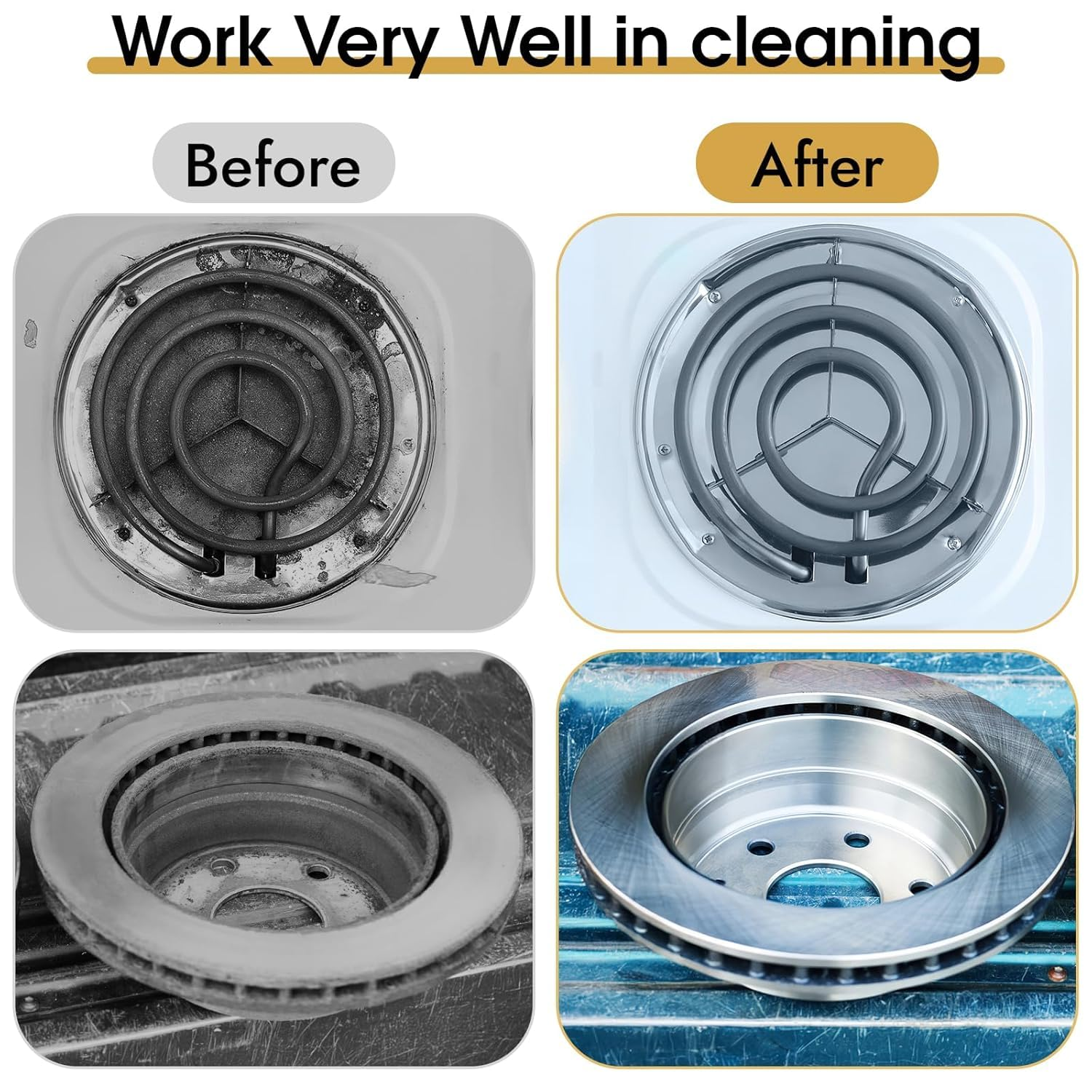 6 Pcs Wire Cleaning Brushes Set for Car, Small Metal Brass/Stainless Steel/Nylon Brushes for Cleaning Metal Rust and Paint Removal,Hard Bristle Cleaning Supplies for Car,Kitchen, Bathroom,Toilet image number 5