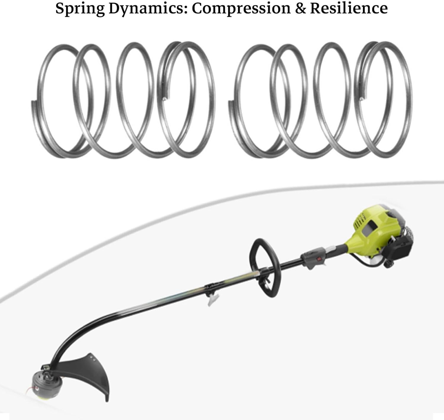 5PCS Trimmer Head Replacement Springs 678749001 &ndash; Compatible with Ryobi RY252CS/RY253SS Etc&ndash; 1.57"X1" High-Tensile Brushcutter Spring Parts image number 4