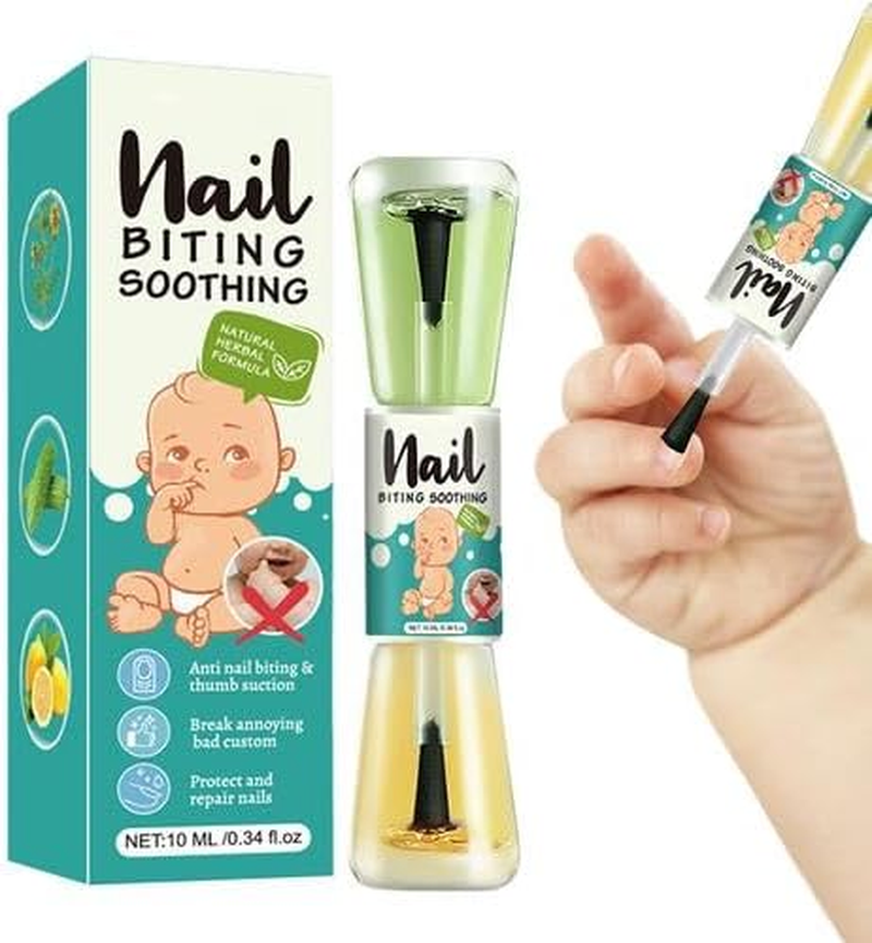 Anti Nail Biting Polish, Stop Nail Biting with Anti-Bite Nail Polish - Rapid Treatment for Adults & Kids - Clear Stop Repair Varnish - Simple Application for Bite Prevention