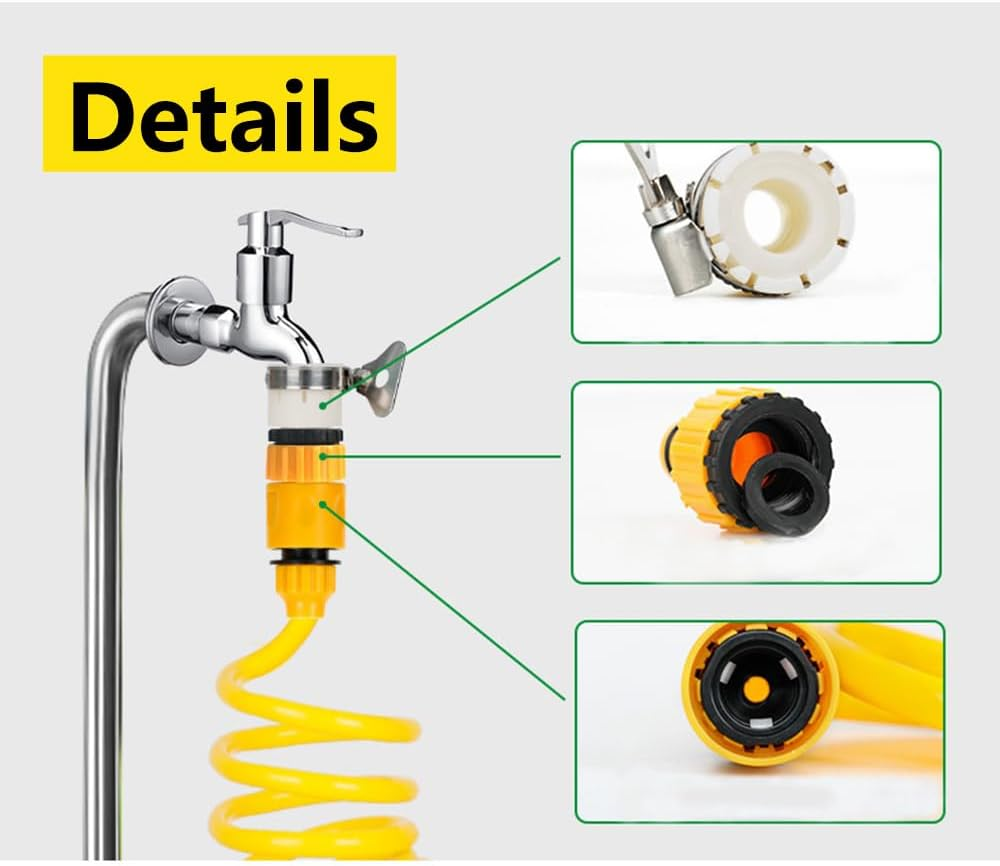 20M Garden Hose, Expandable Garden Hose, 10 Function Nozzle, Lightweight Hose, Leak Proof, anti Twist, 3/4 Inch Solid Connectors, Multi-Purpose Hose image number 2