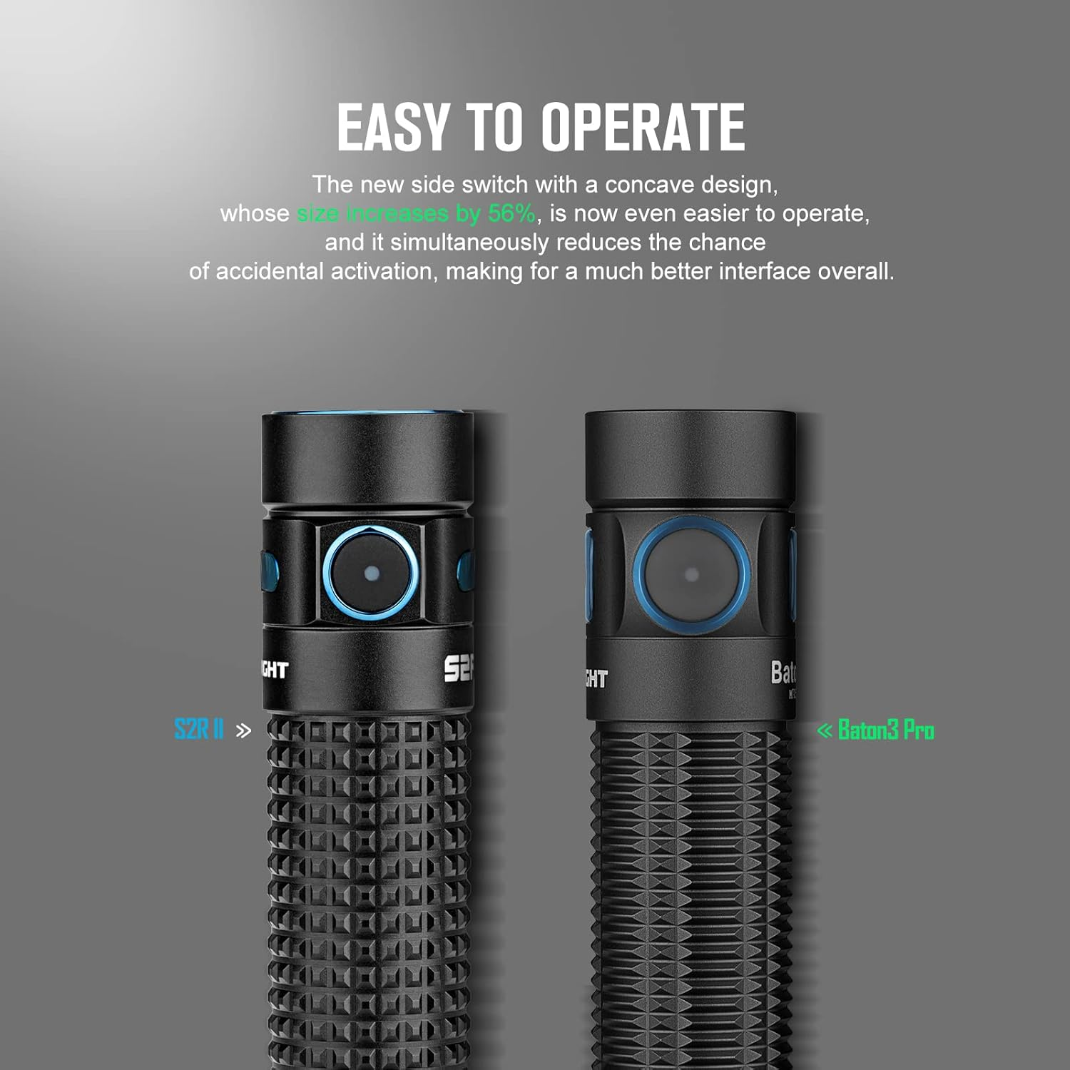 OLIGHT Baton3 Pro Maximum 1500 Lumens Rechargeable Handheld Pocket Led Waterproof Flashlight for Camping(Black, Cool White Light: 4000~5000K) image number 6