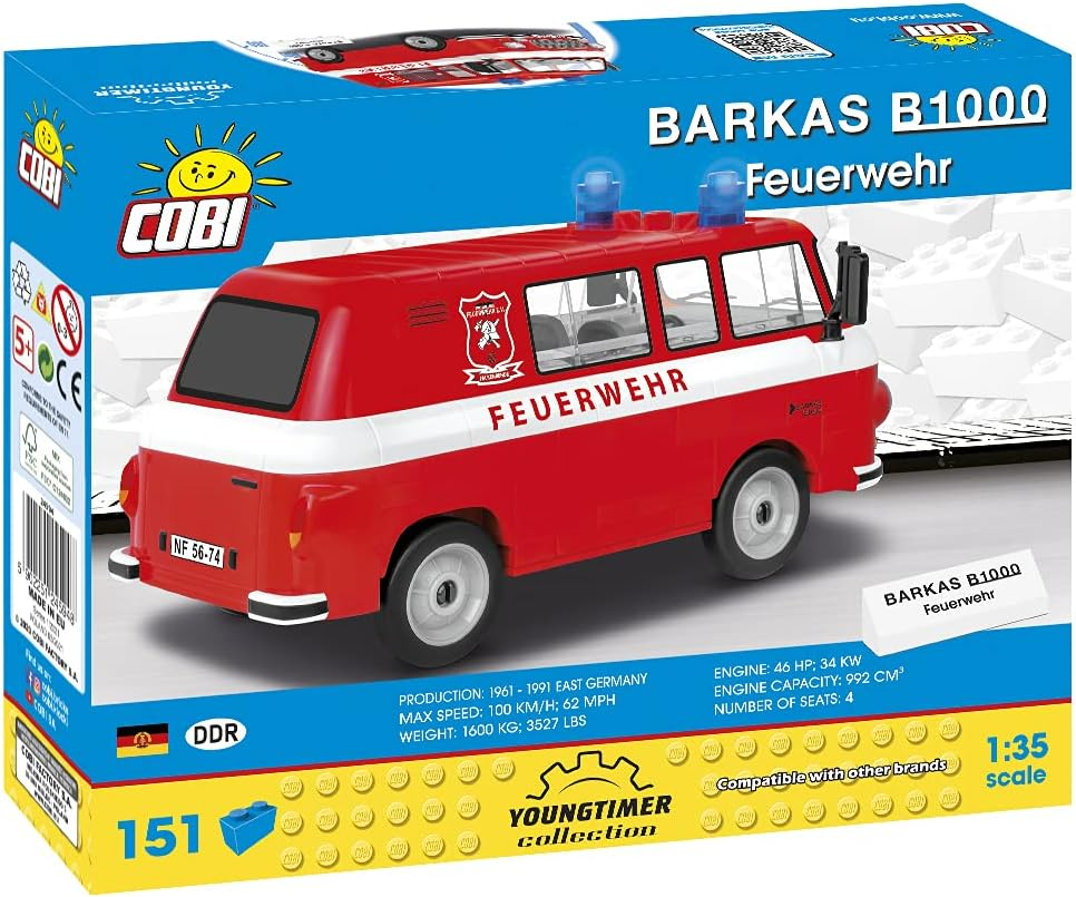 Cobi COB24594 Barkas B1000 Feuerwehr image number 3