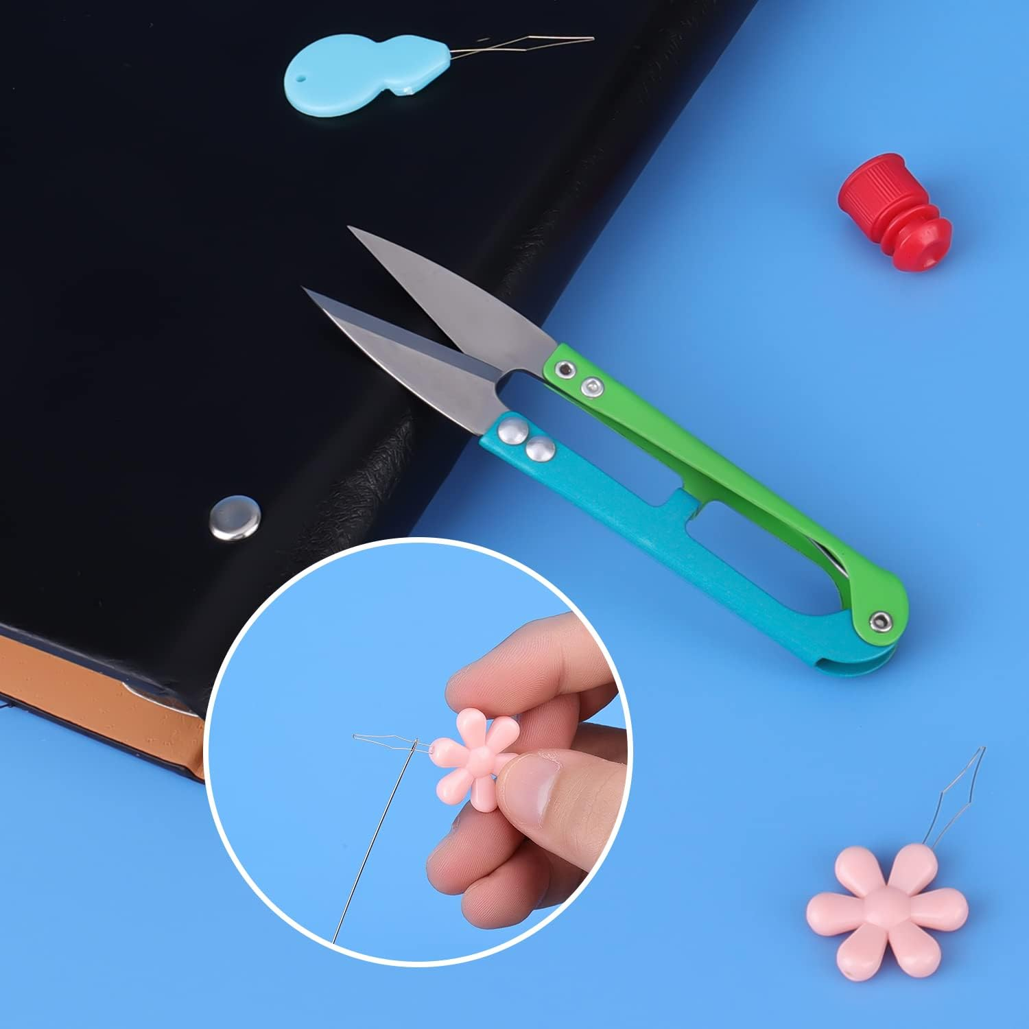 SAVITA 37Pcs Beading Needles,Beading Needles Set for Jewelry Making, Stainless Steel Beading Needles Tools Lightweight for Bracelets Necklaces Rings Making for Sewing DIY Crafts image number 2