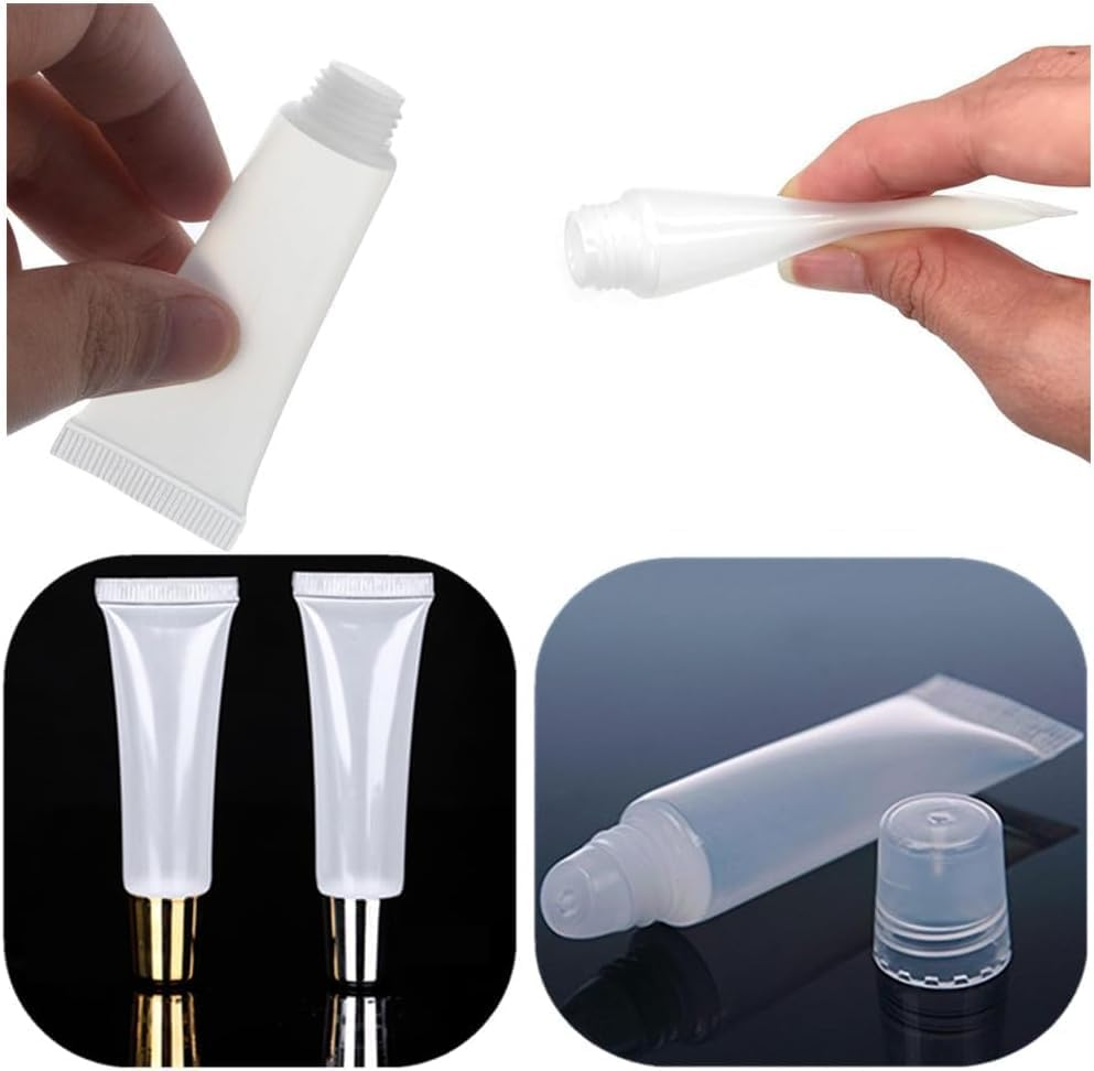 Lip Gloss Squeeze Bottles 15Ml, 12Pcs Empty Lip Gloss Refillable Containers, Lipgloss Bottles Refillable Cosmetic Lipgloss Tubes, Empty Squeeze Tubes for Balms image number 6