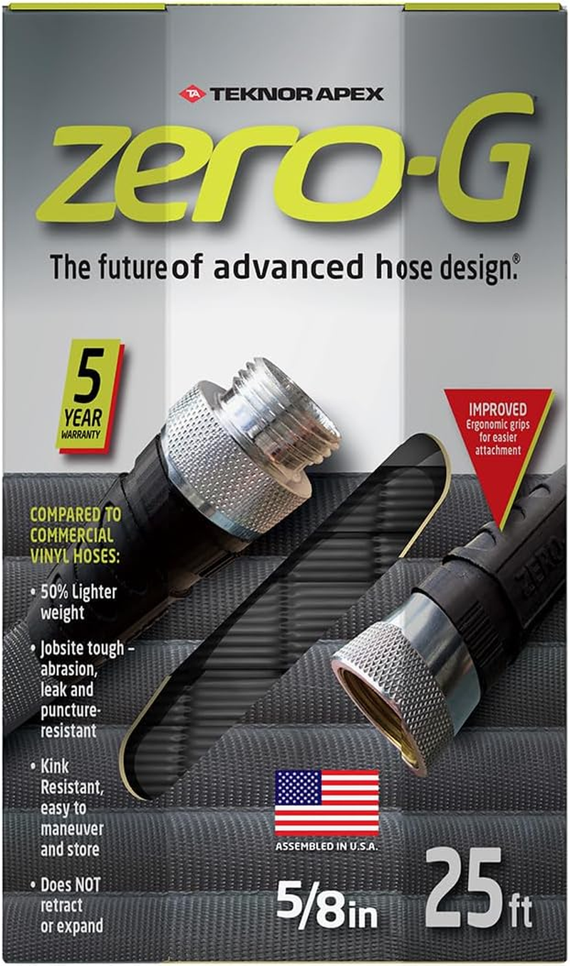 Zero-G 4001-100 Garden Hose, 5/8" X 100', Gray image number 1