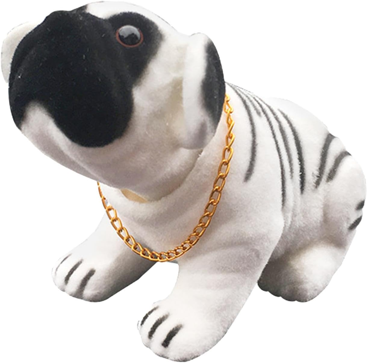 Car Nodding Dog- Nodding Dog for Car Dashboard | Resin Dog Dashboard Crafts, Bobblehead Nodding Dog, Resin Miniature Dog Ornament, Simulated Shaking Puppy Statues Flocking for Car Dashboard Household