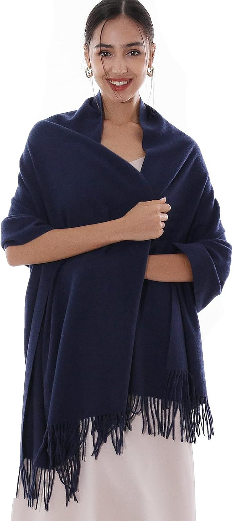 RIIQIICHY Womens Winter Scarfs Soft Warm Pashmina Shawls Long Large Wraps Scarfs for Evening Dresses image number 3